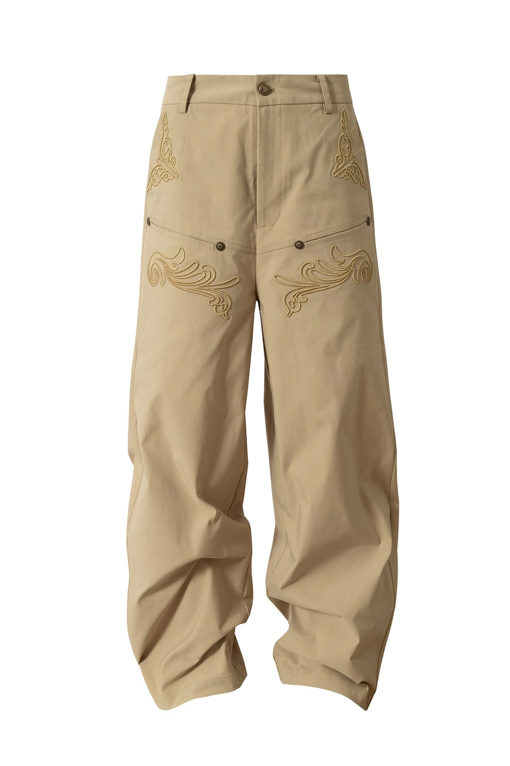 BAROQUE RATTAN EMBROIDERY PANTS - Image 7
