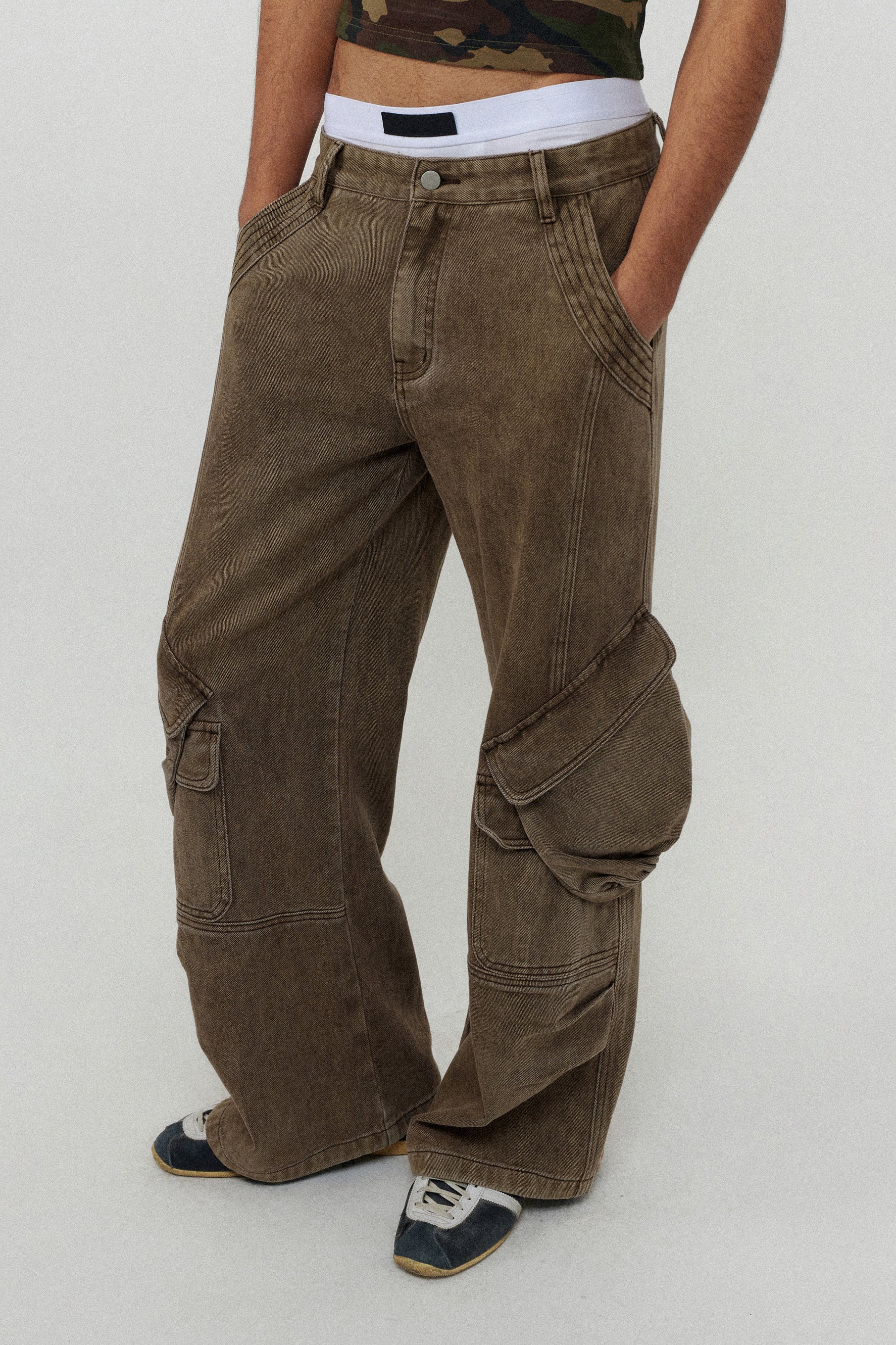 CONP CARGO DENIM PANTS - Image 4