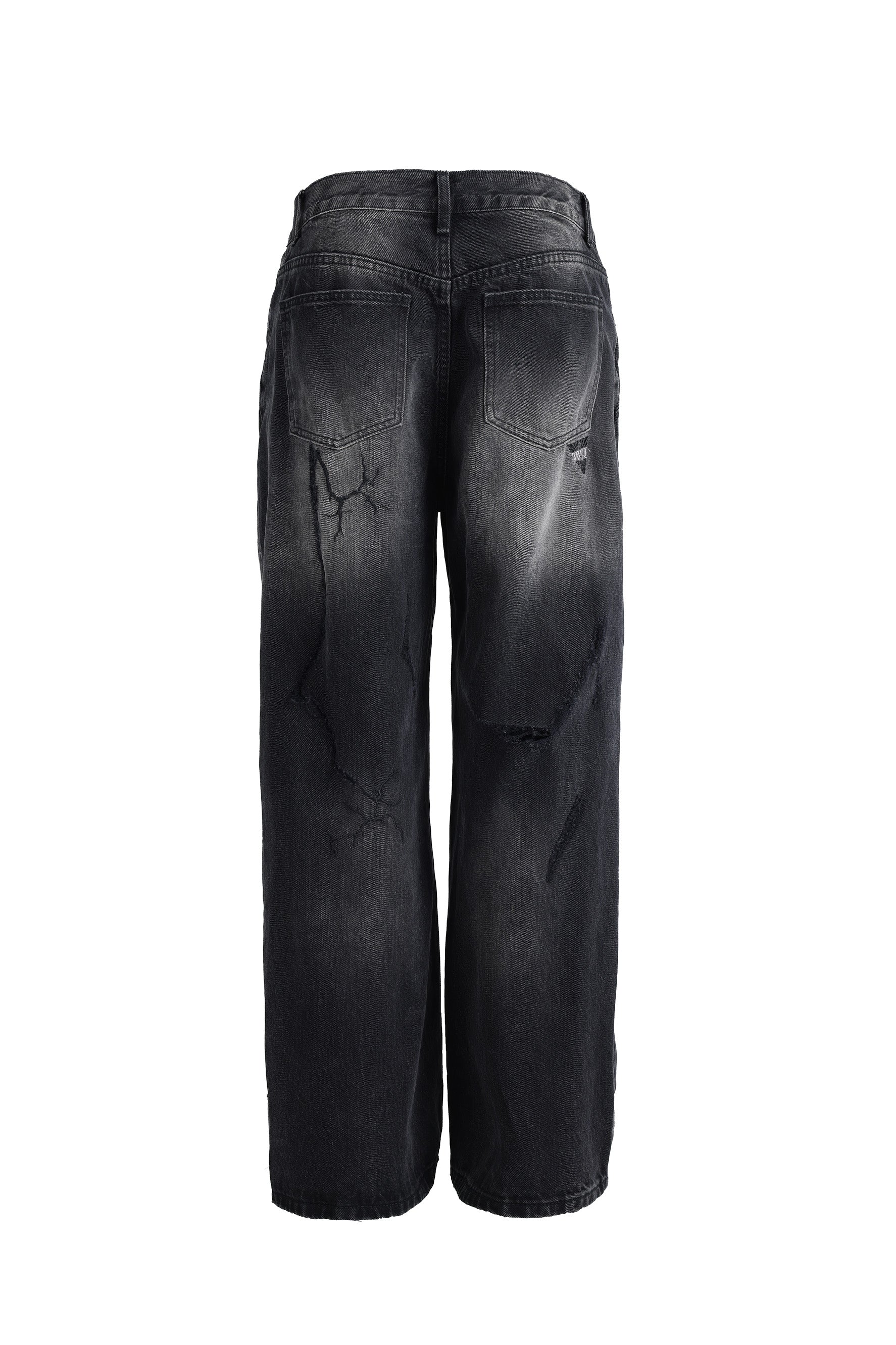 JHYQ EMBROIDERED DISTRESSED JEANS - Image 5
