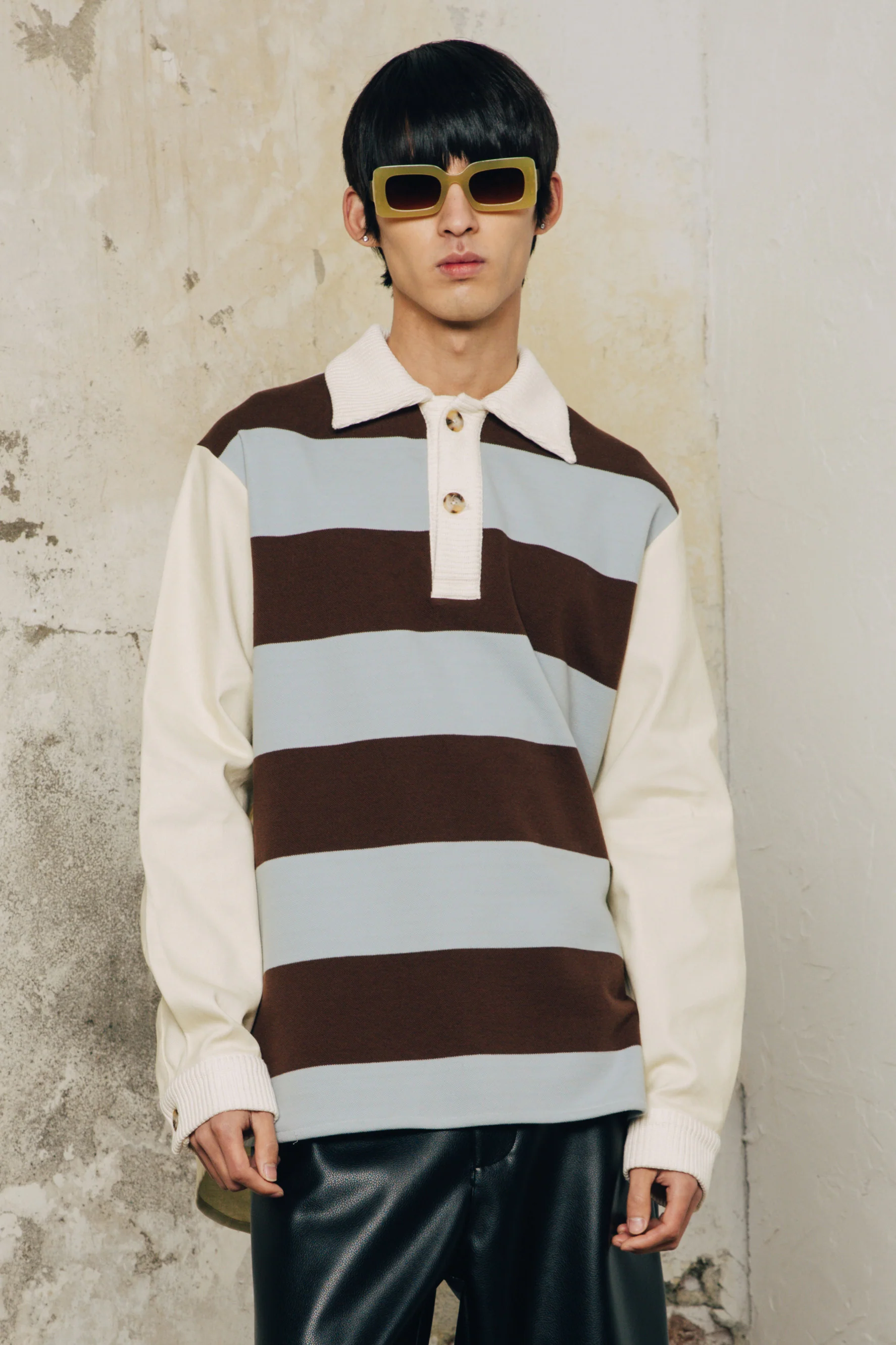 GAGNONLEE STRIPED POLO