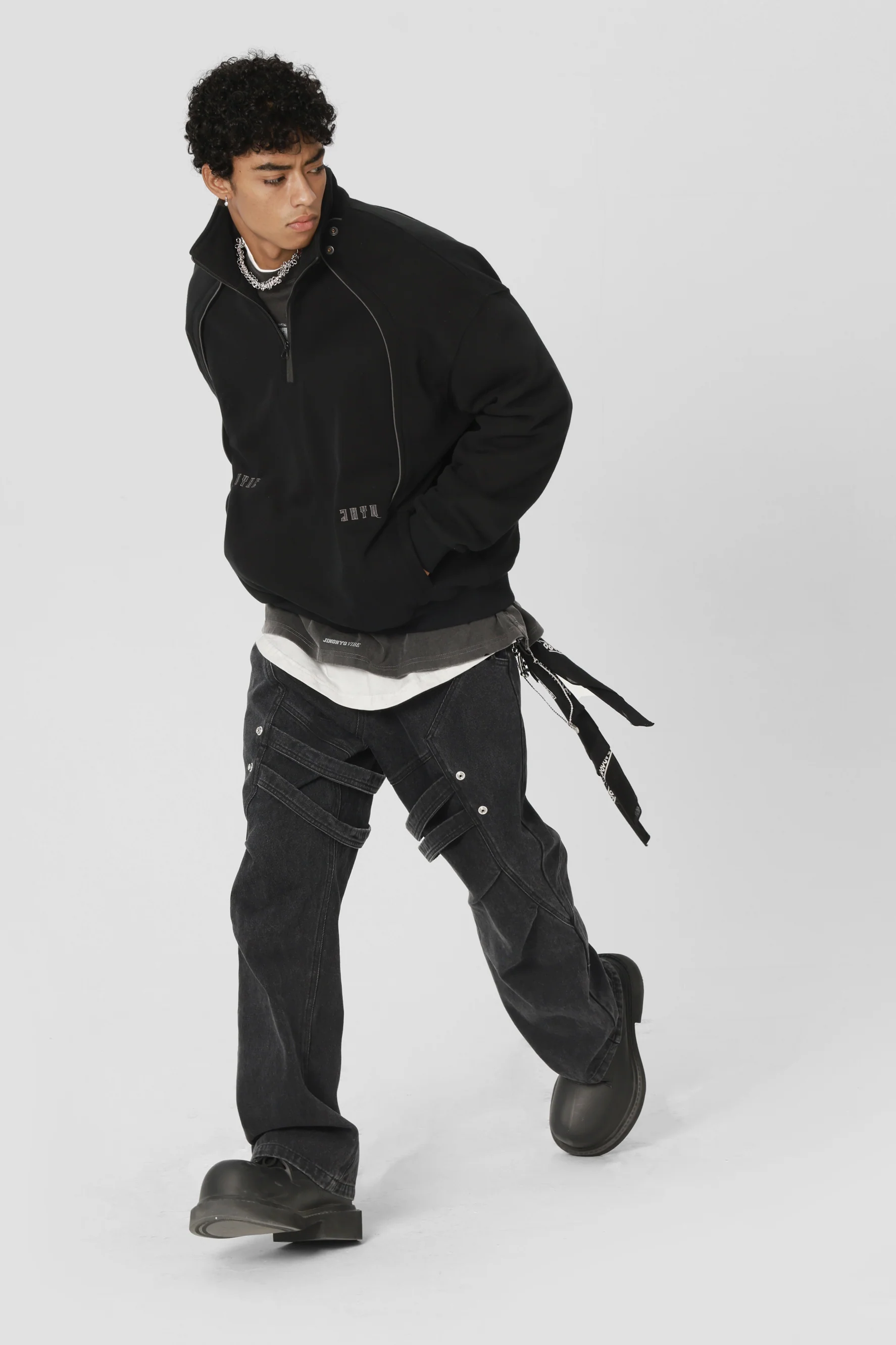 JHYQ HEAVY DENIM PANTS - Image 2