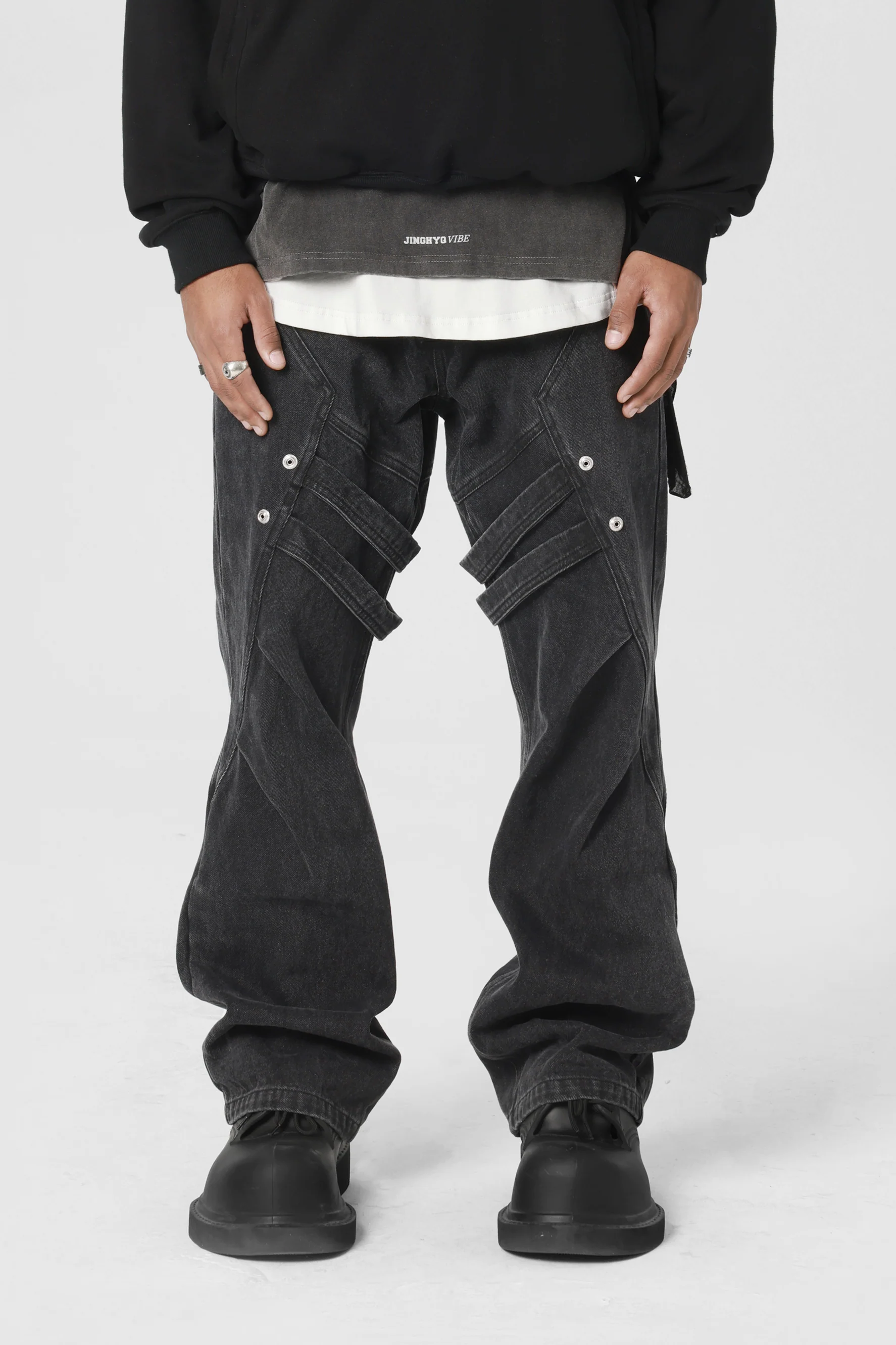 JHYQ HEAVY DENIM PANTS - Image 4