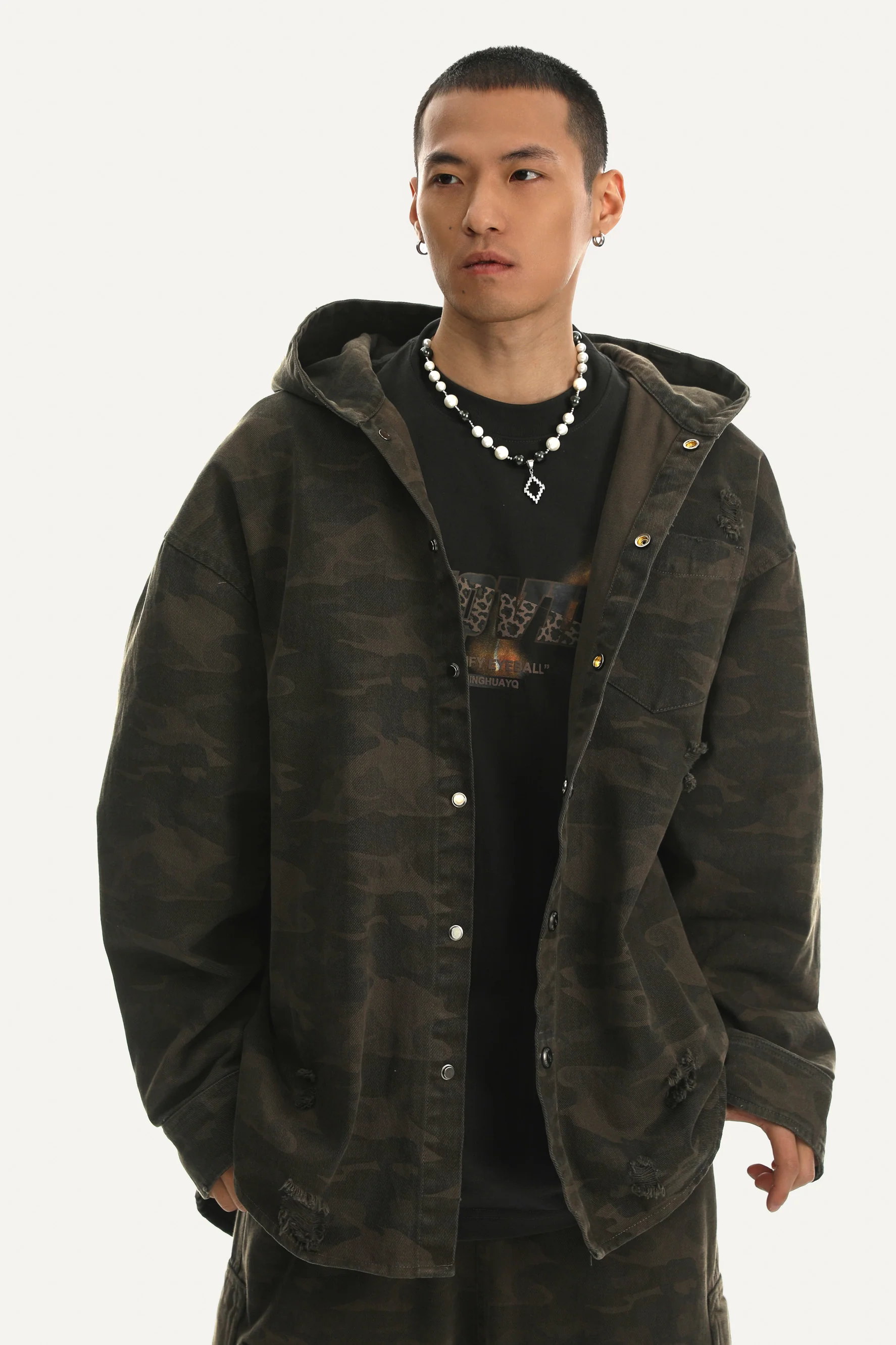 JHYQ HOODED CAMO JACKET - Image 4