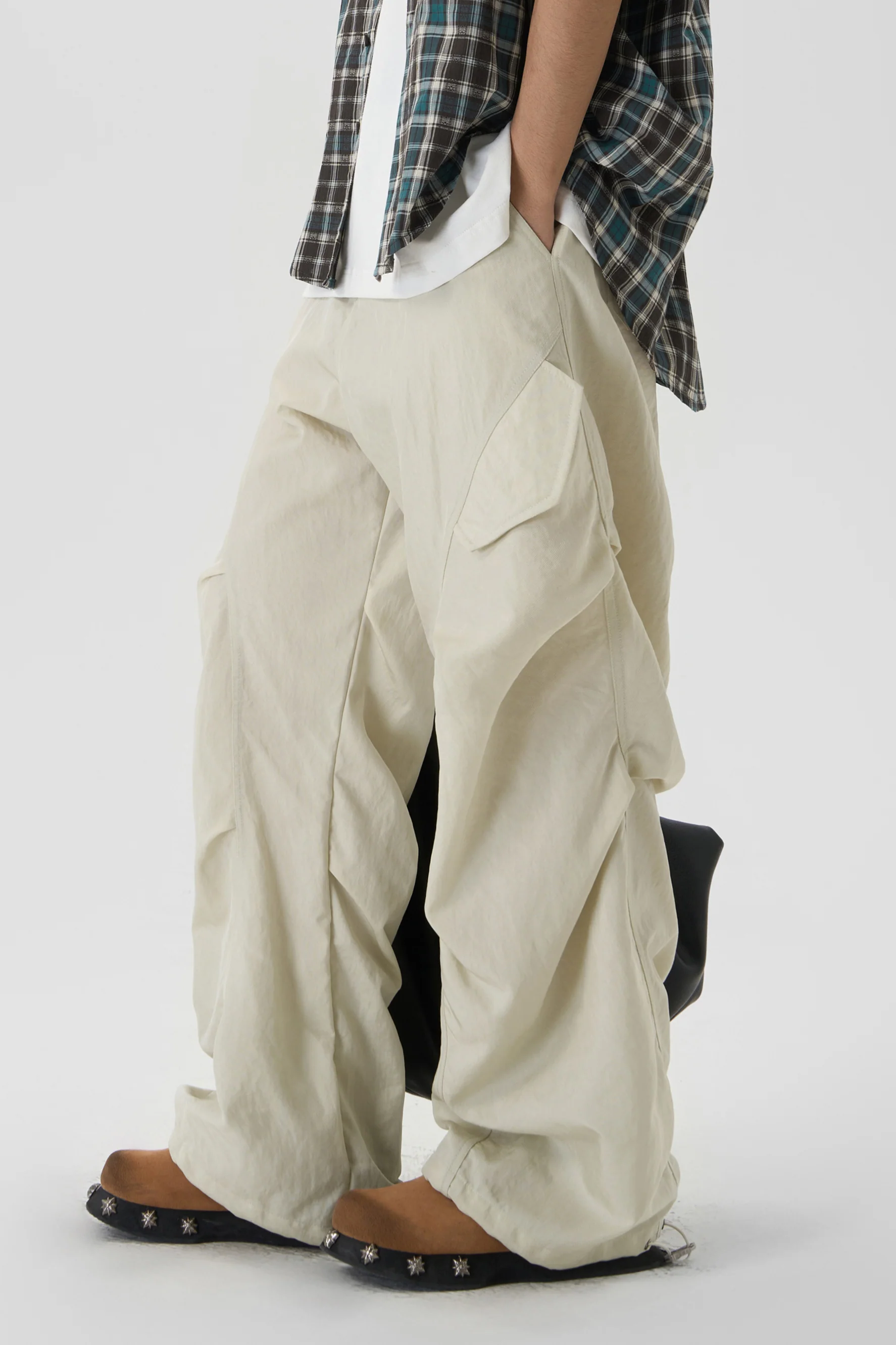 JHYQ PLEATED PANTS