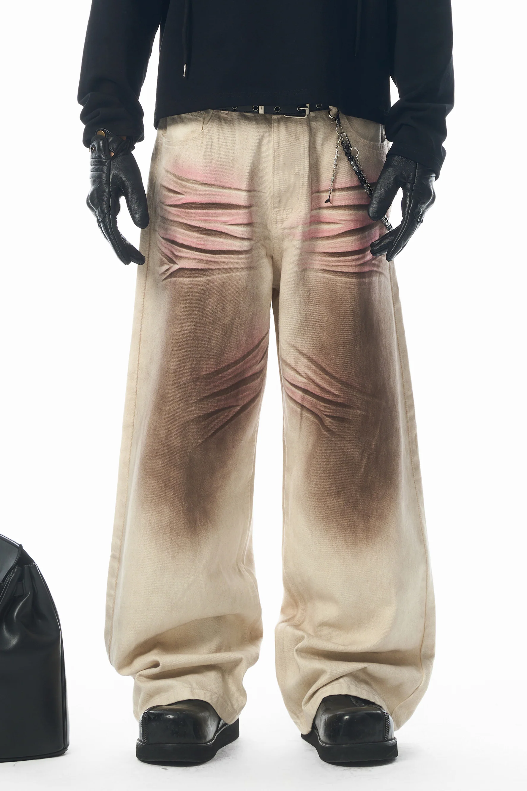 JHYQ RETRO DIRTY DYED JEANS