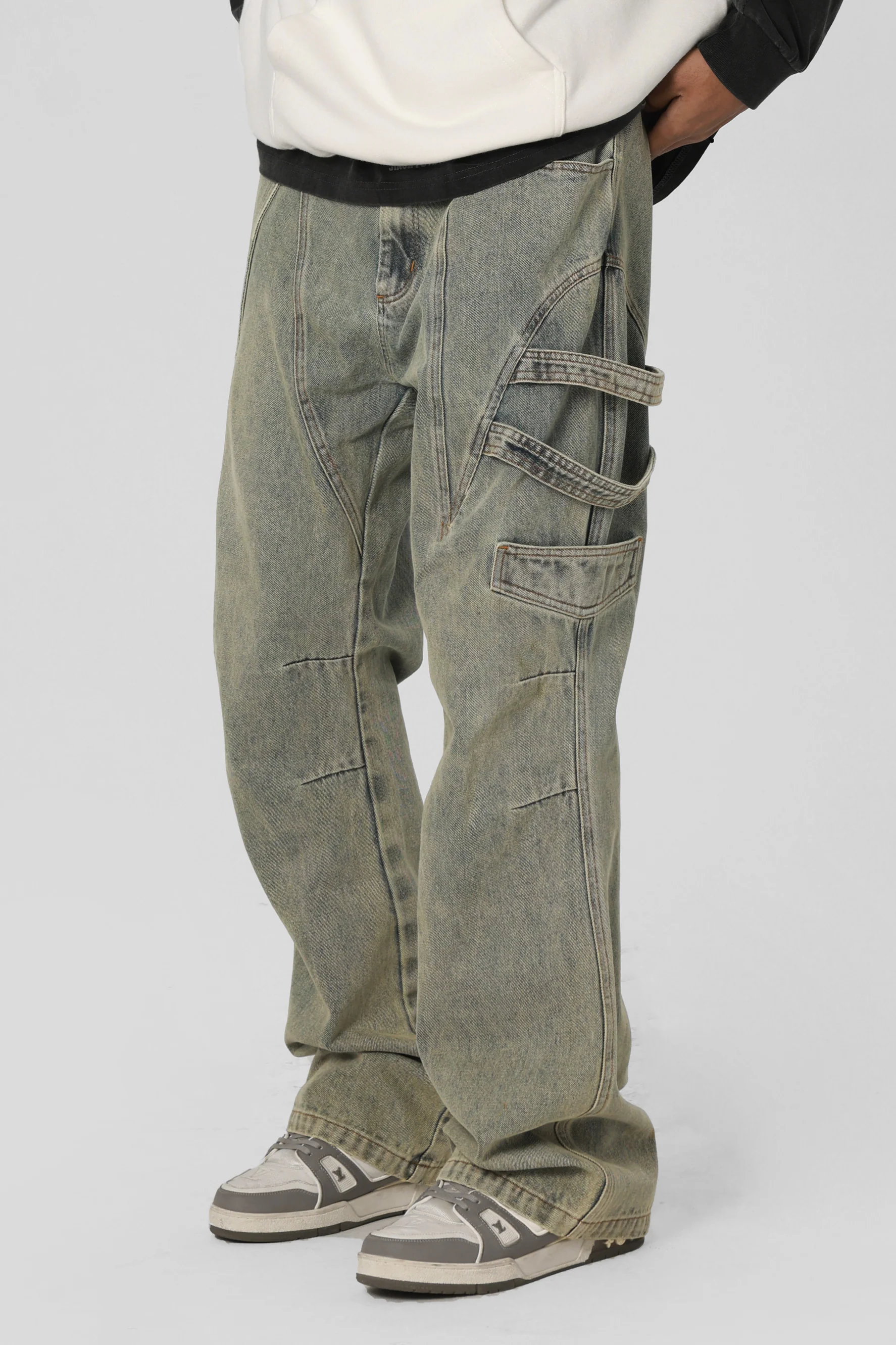 JHYQ SIDE STRAP JEANS