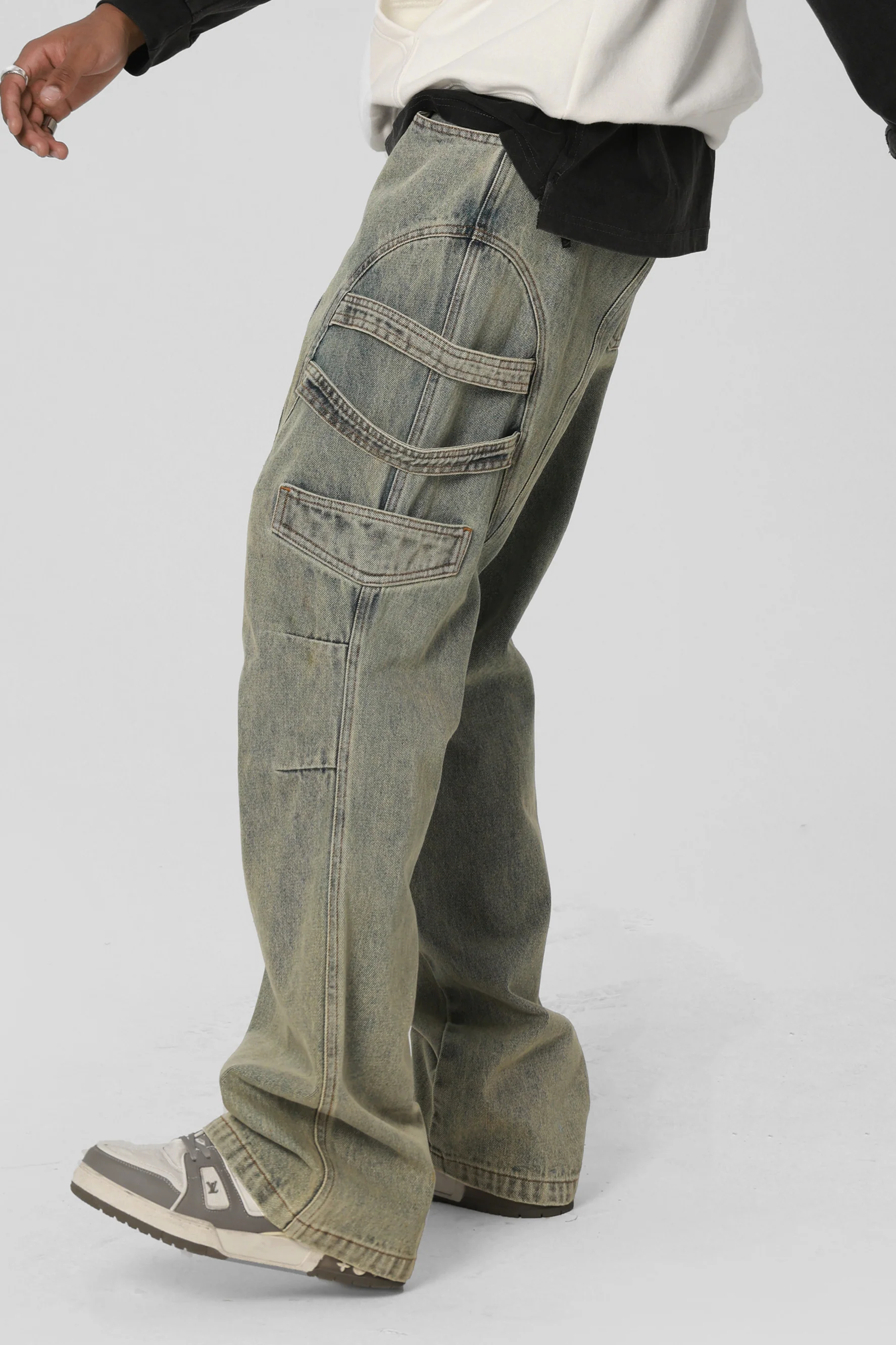 JHYQ SIDE STRAP JEANS - Image 2