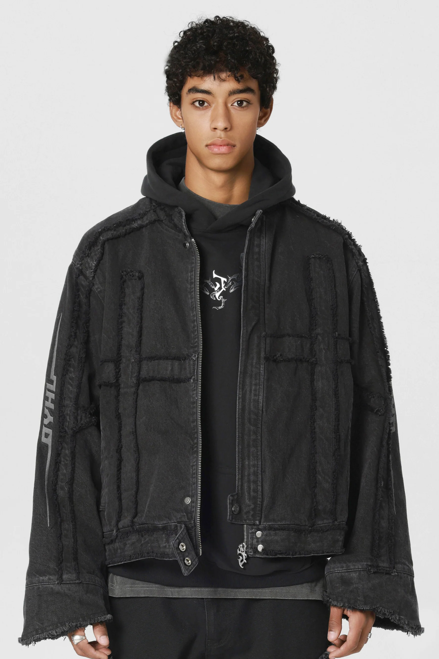JHYQ SPLICING DENIM JACKET