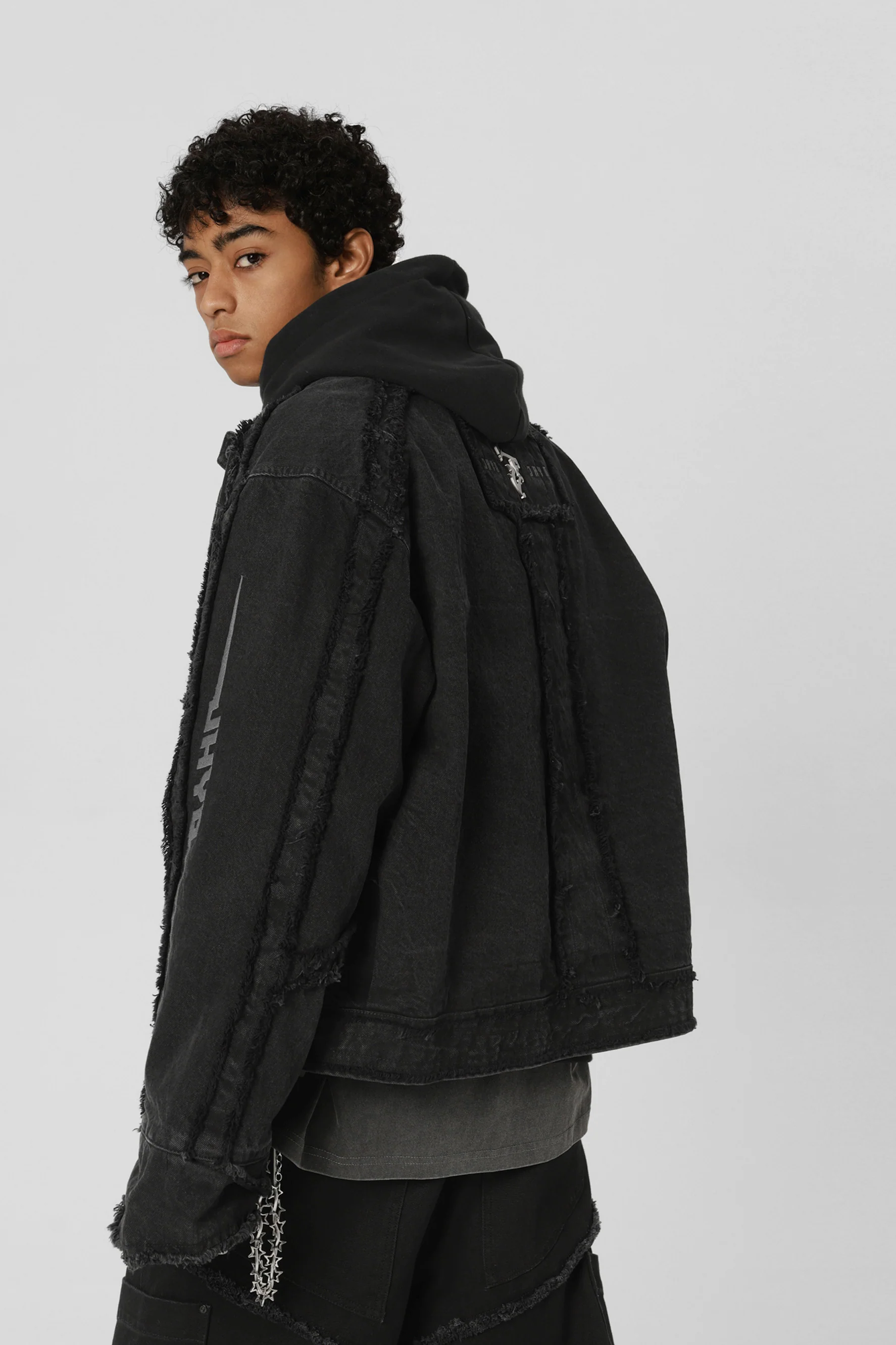 JHYQ SPLICING DENIM JACKET - Image 2
