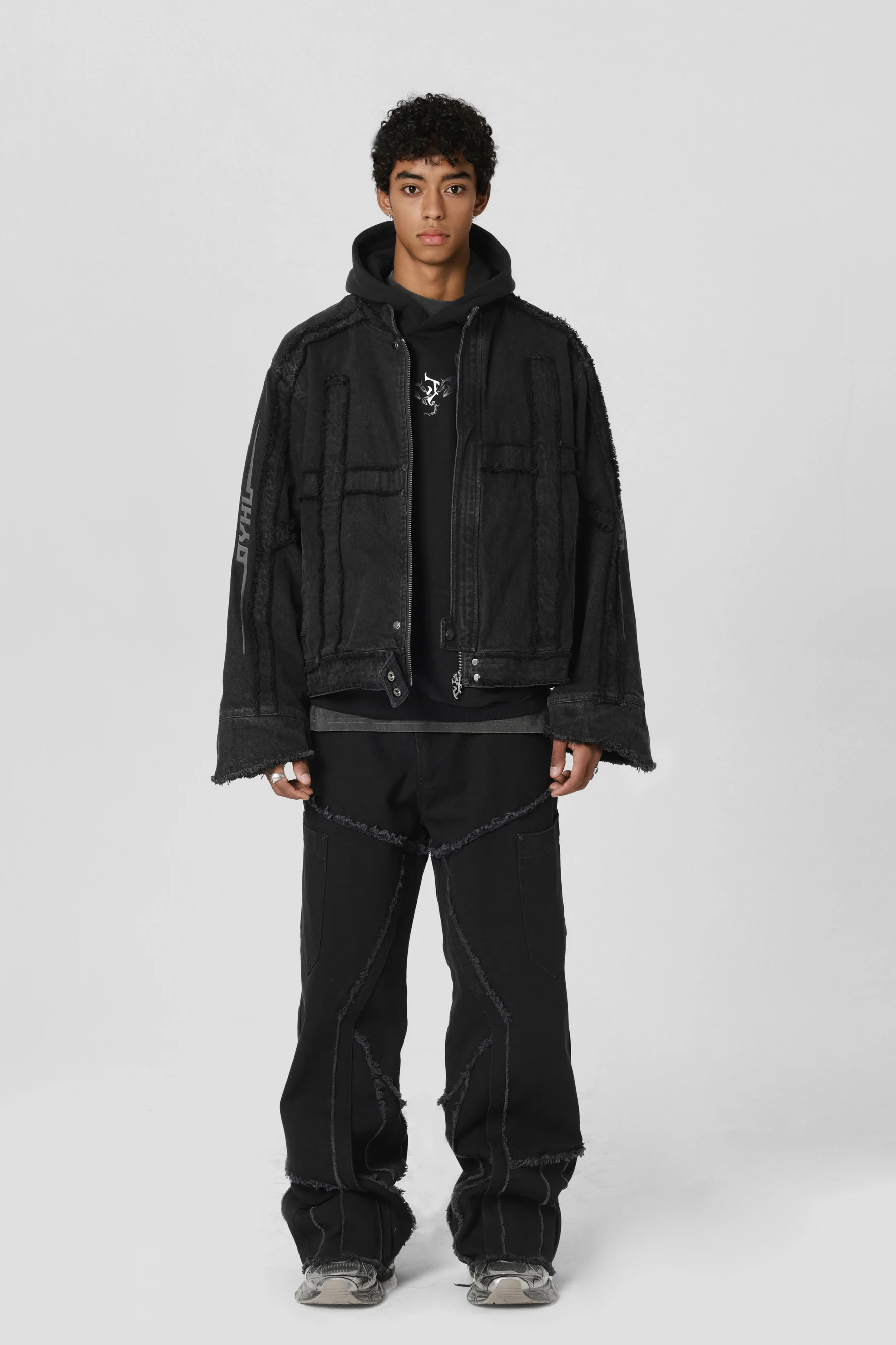 JHYQ SPLICING DENIM JACKET - Image 4