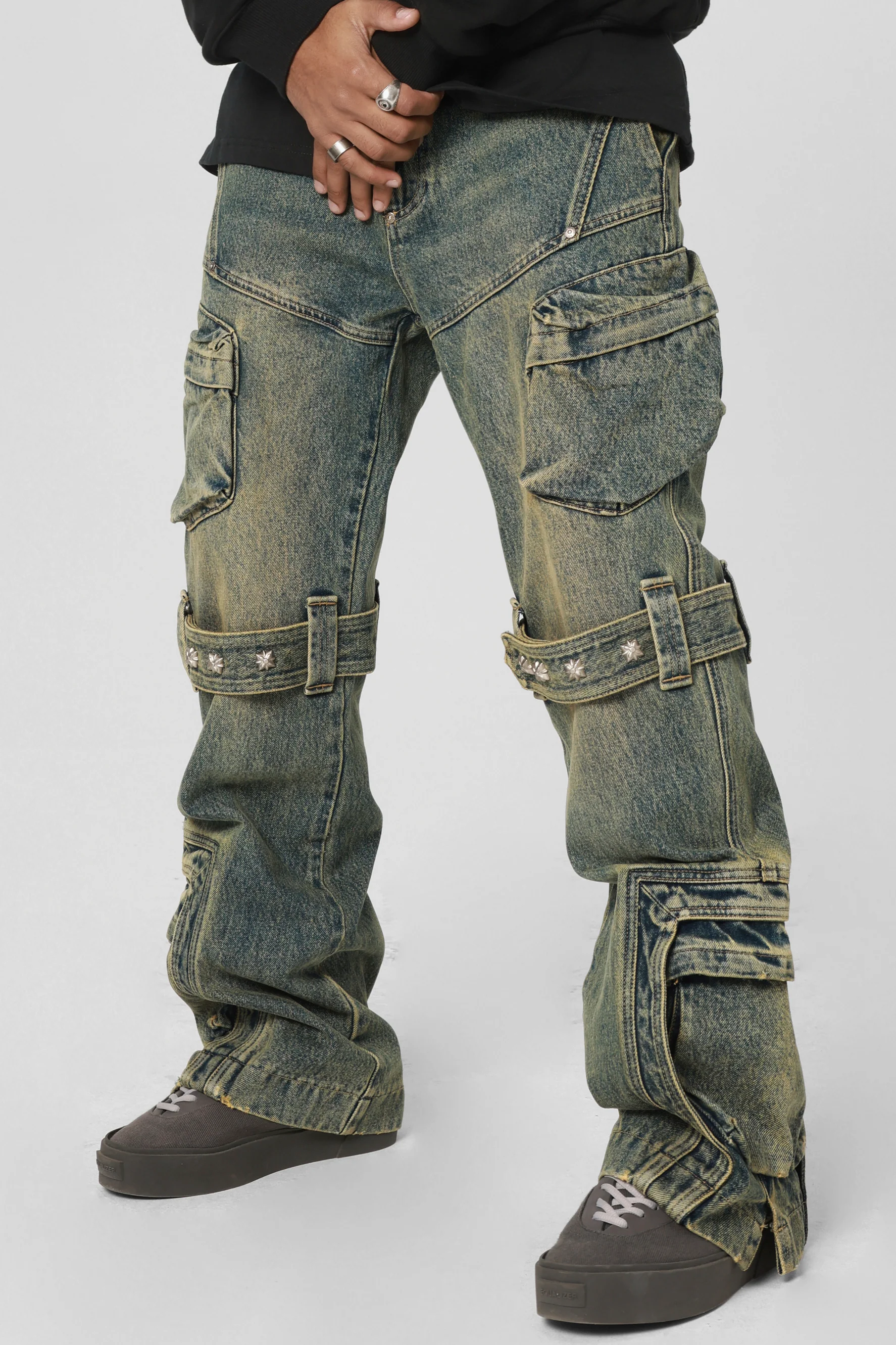 JHYQ STRAP JEANS