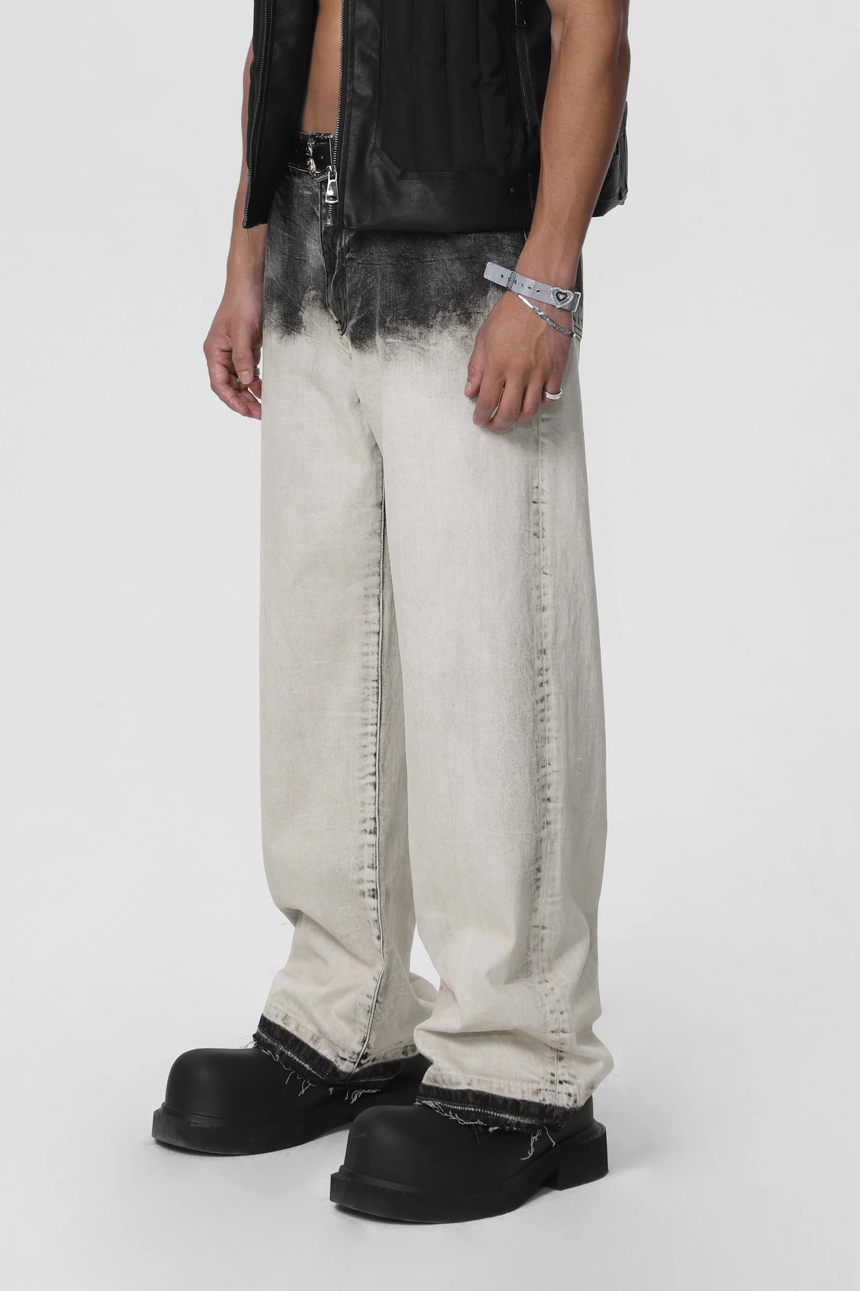 JHYQ TIE-DYE DENIM PANTS - Image 4