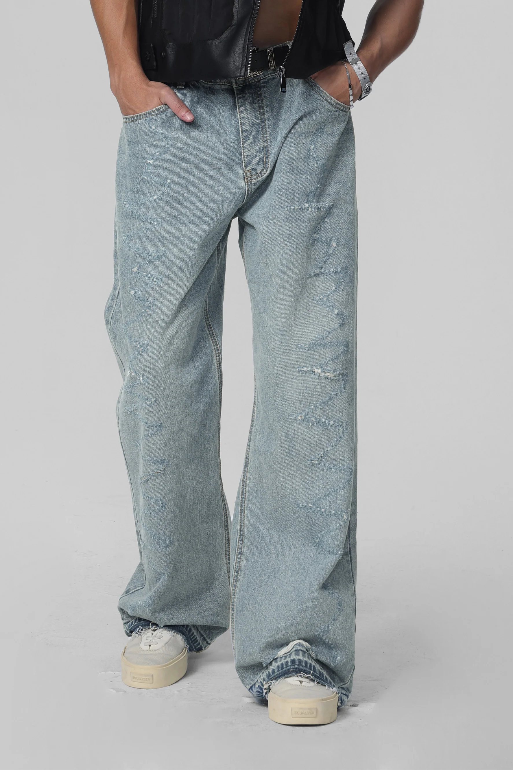 JHYQ WASHED JEANS