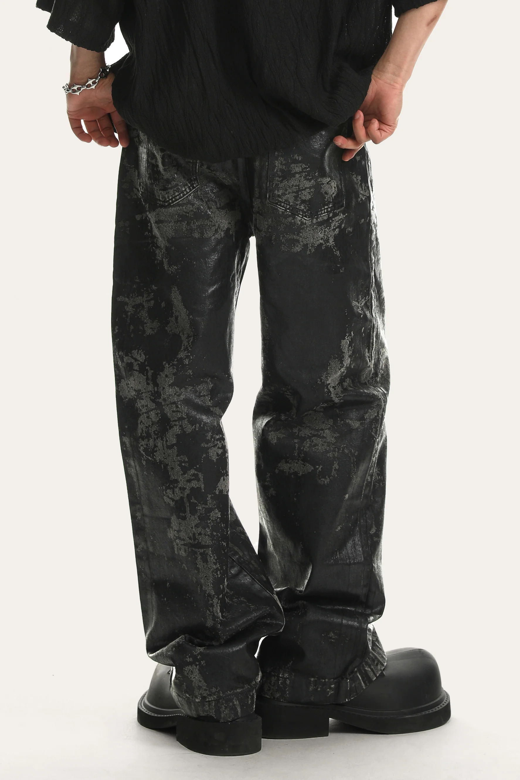 JHYQ WAX TIE-DYE PANTS - Image 2