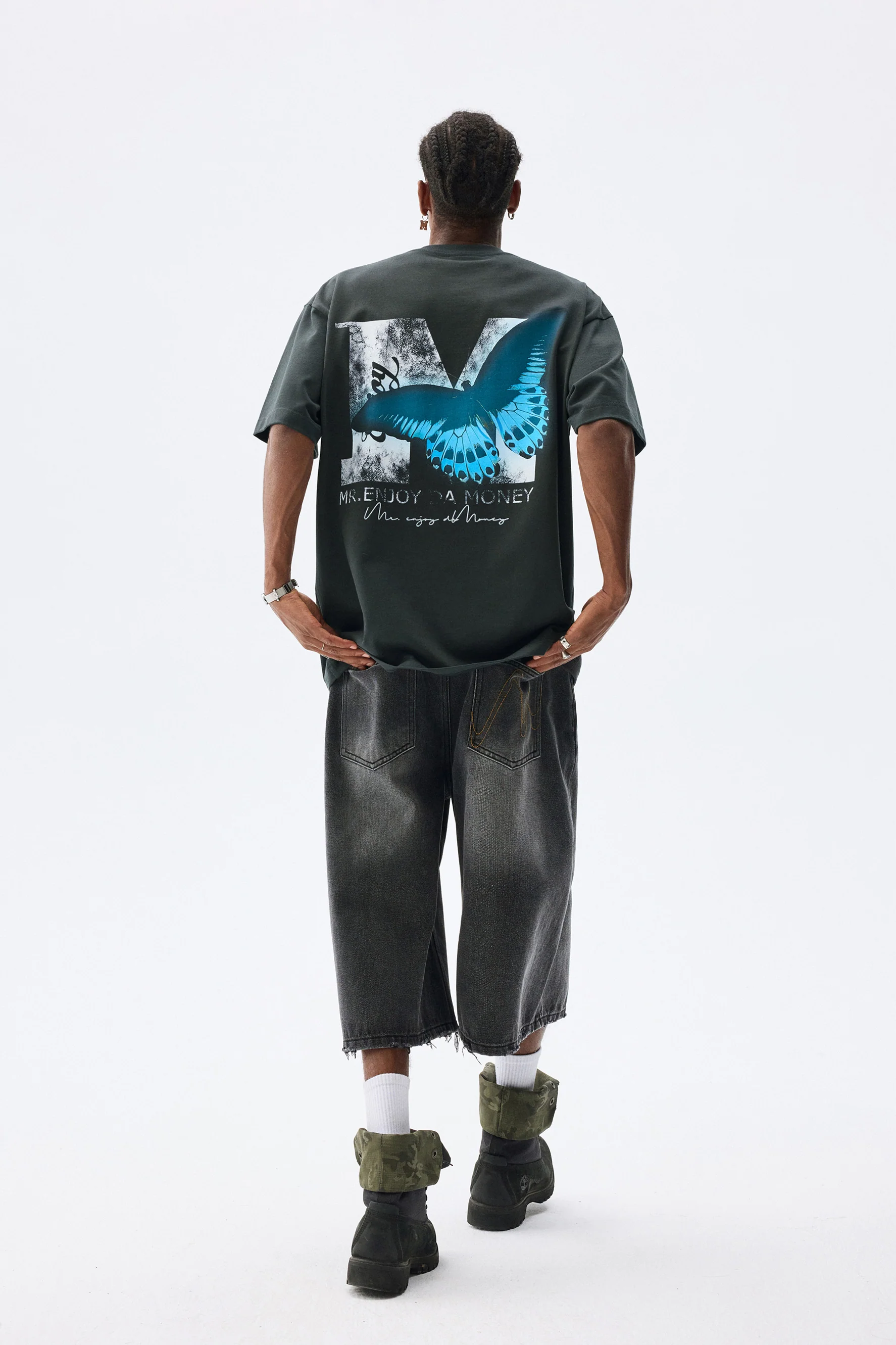 MEDM BUTTERFLY WASHED T-SHIRT - Image 2