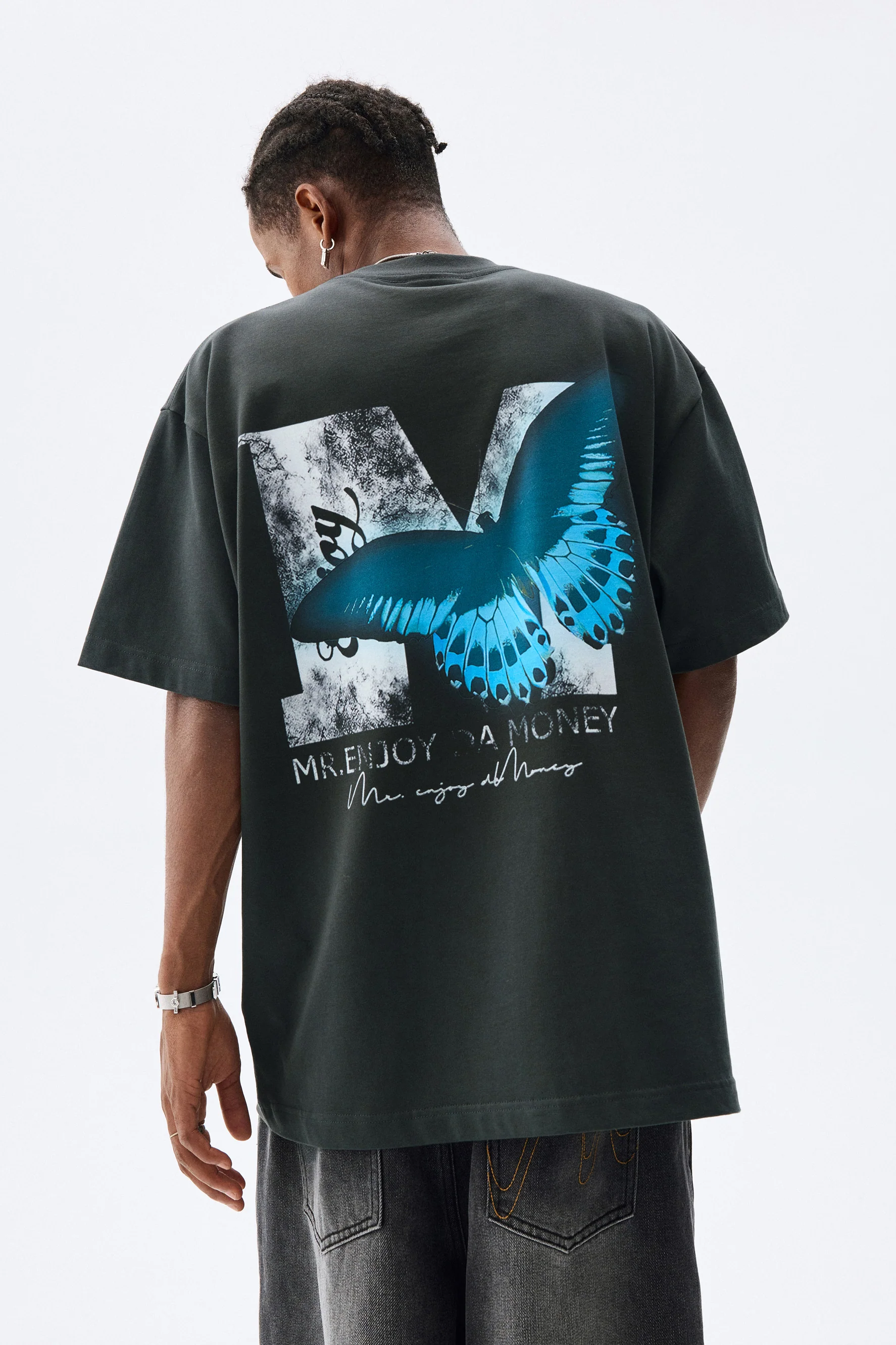 MEDM BUTTERFLY WASHED T-SHIRT - Image 4