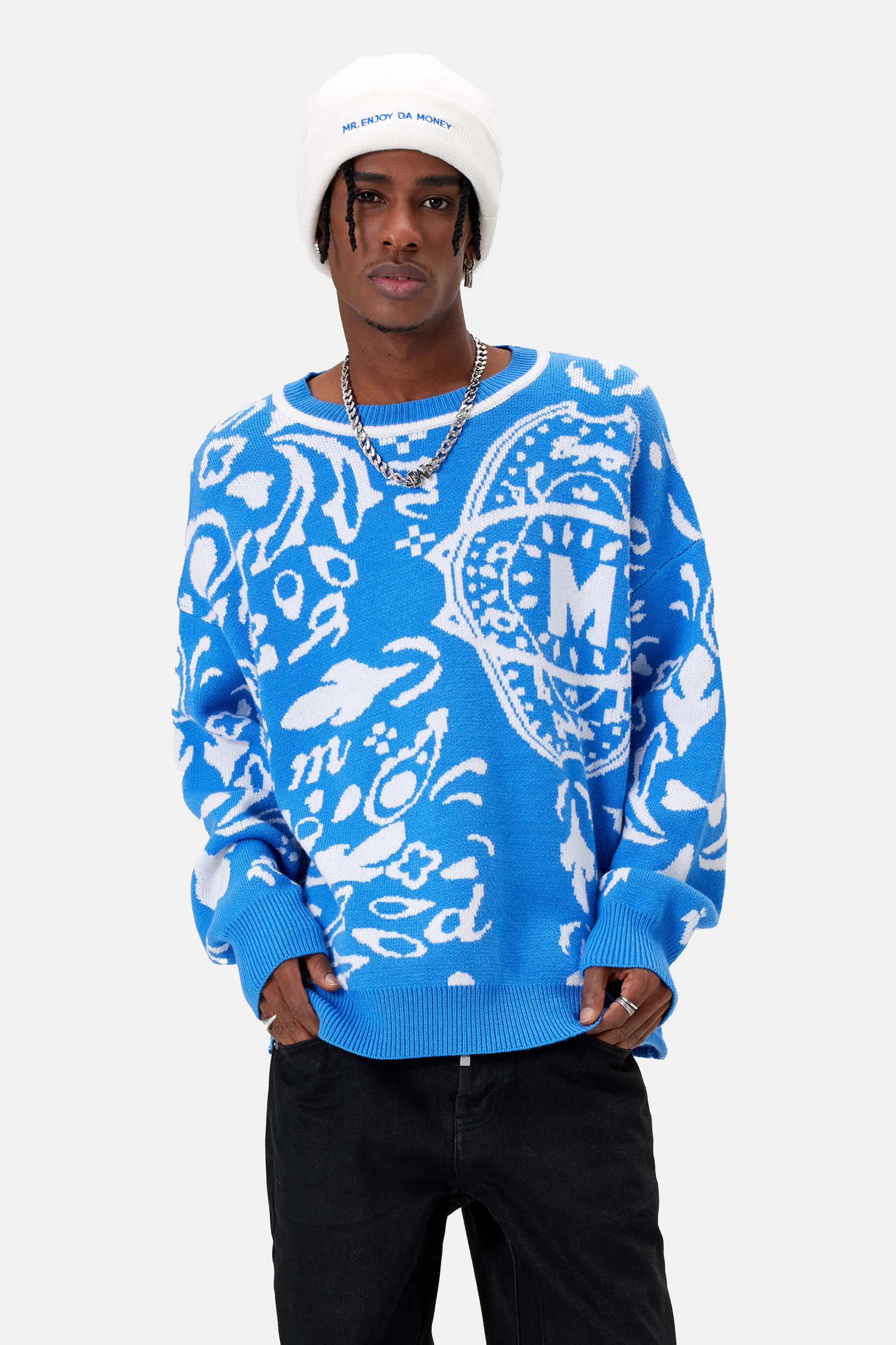 MEDM CASHEW FLOWER SWEATER