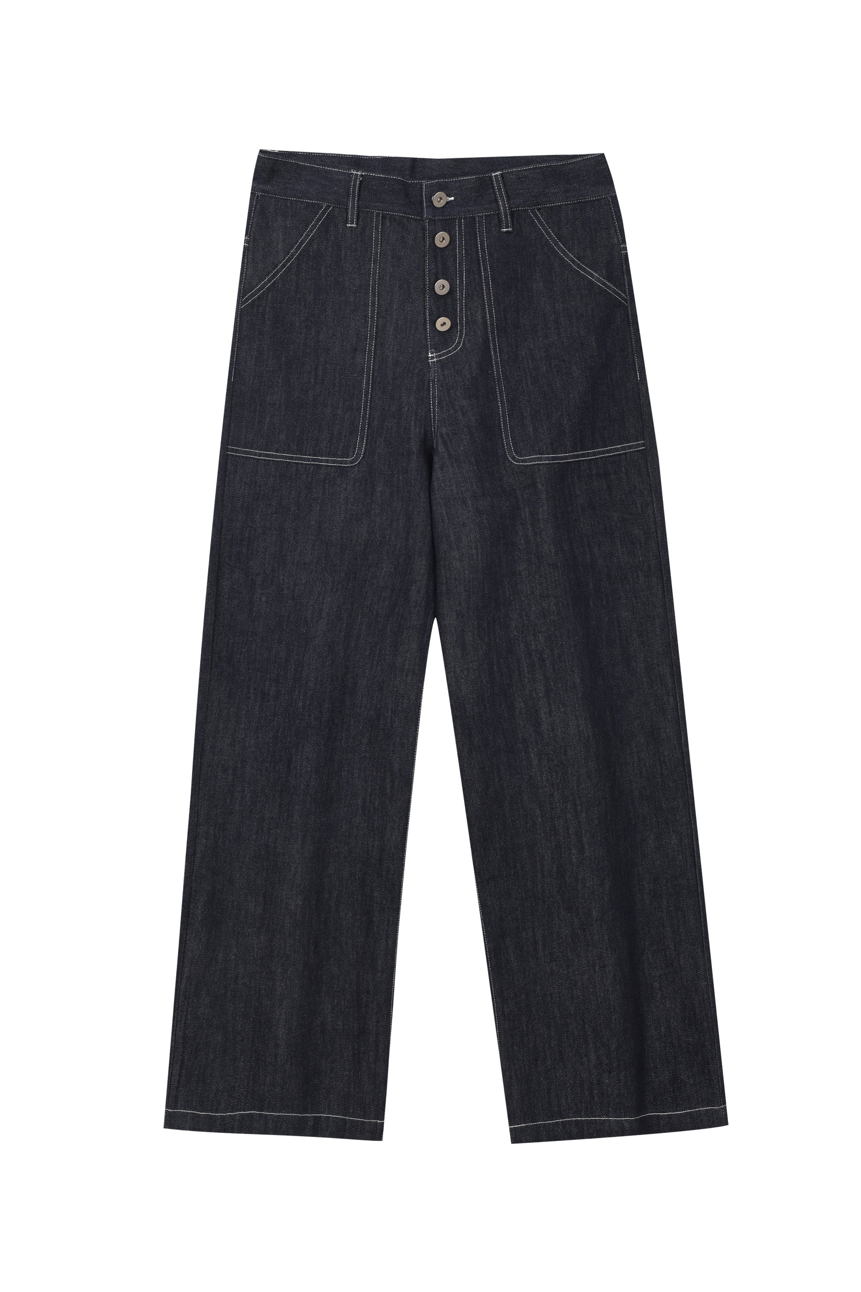 MEDM CONTRAST STITCH JEANS - Image 6