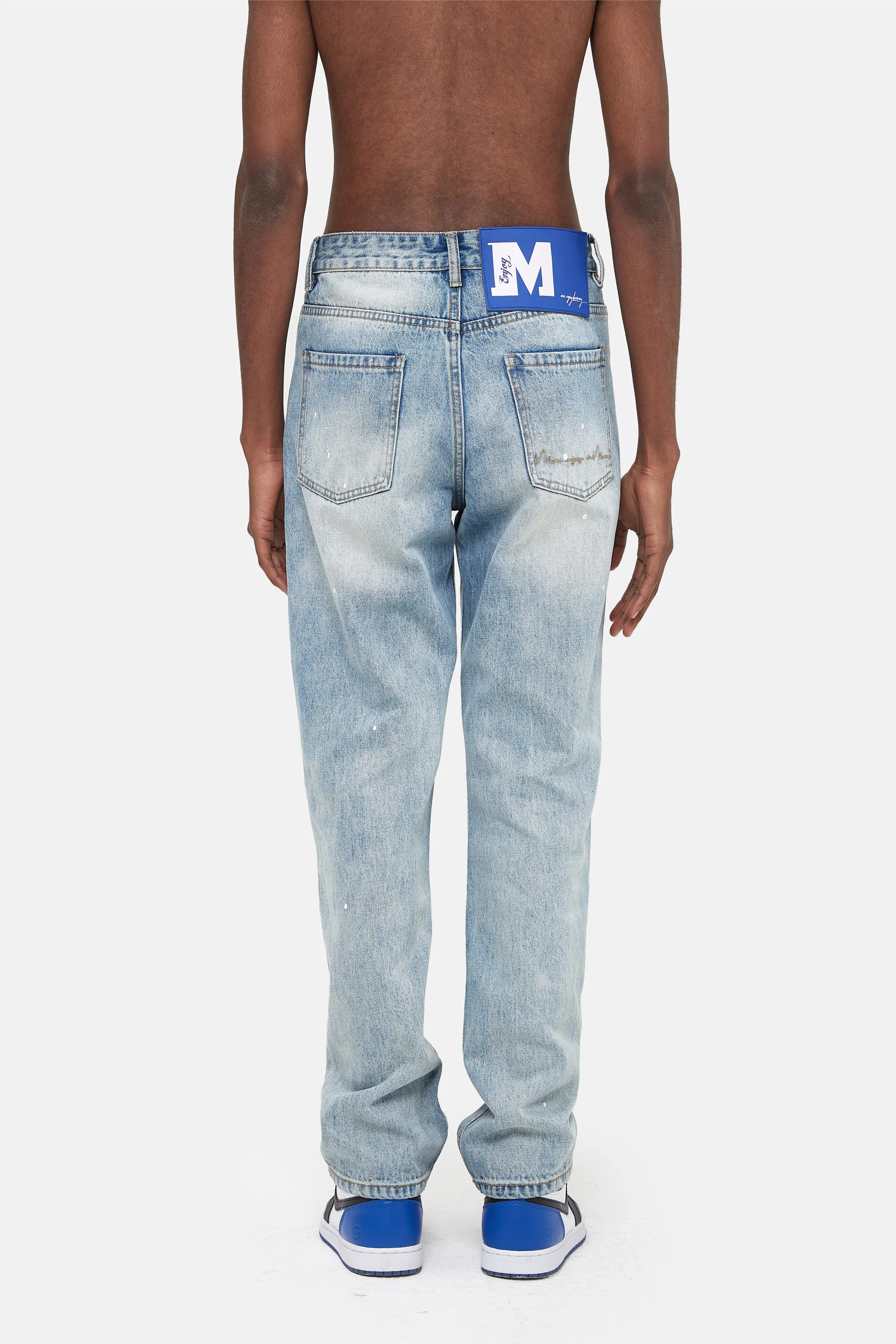 MEDM DISTRESSED DENIM PANTS - Image 4