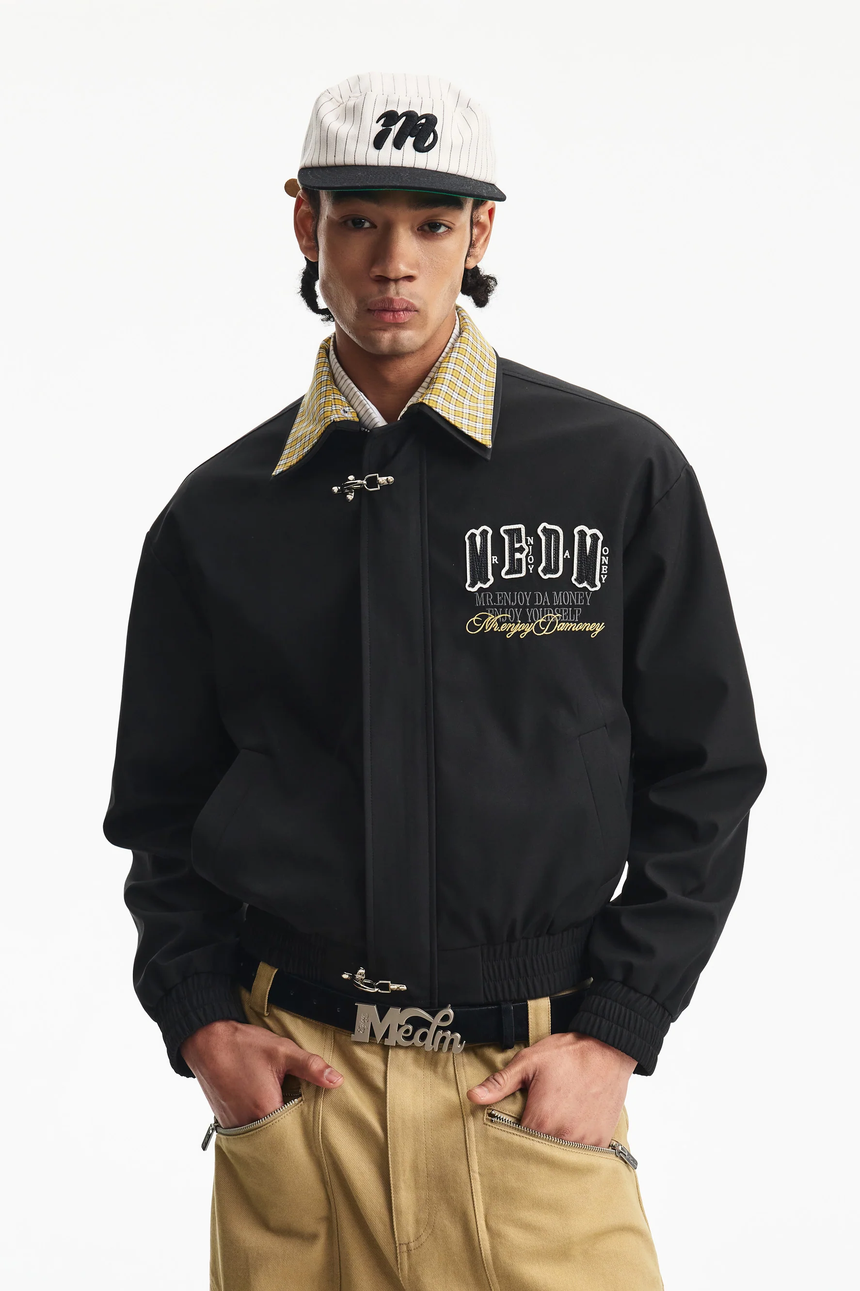 MEDM DOUBLE LAYER COLLAR JACKET