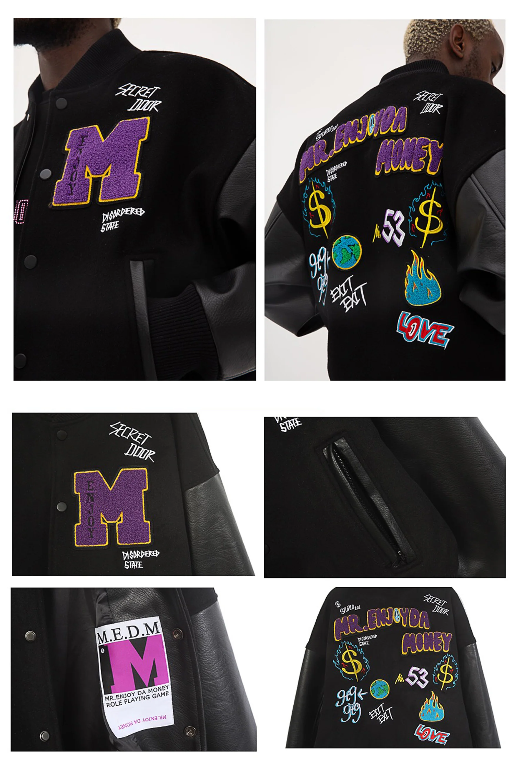 MEDM EMBROIDERED PATCHES JACKET - Image 5