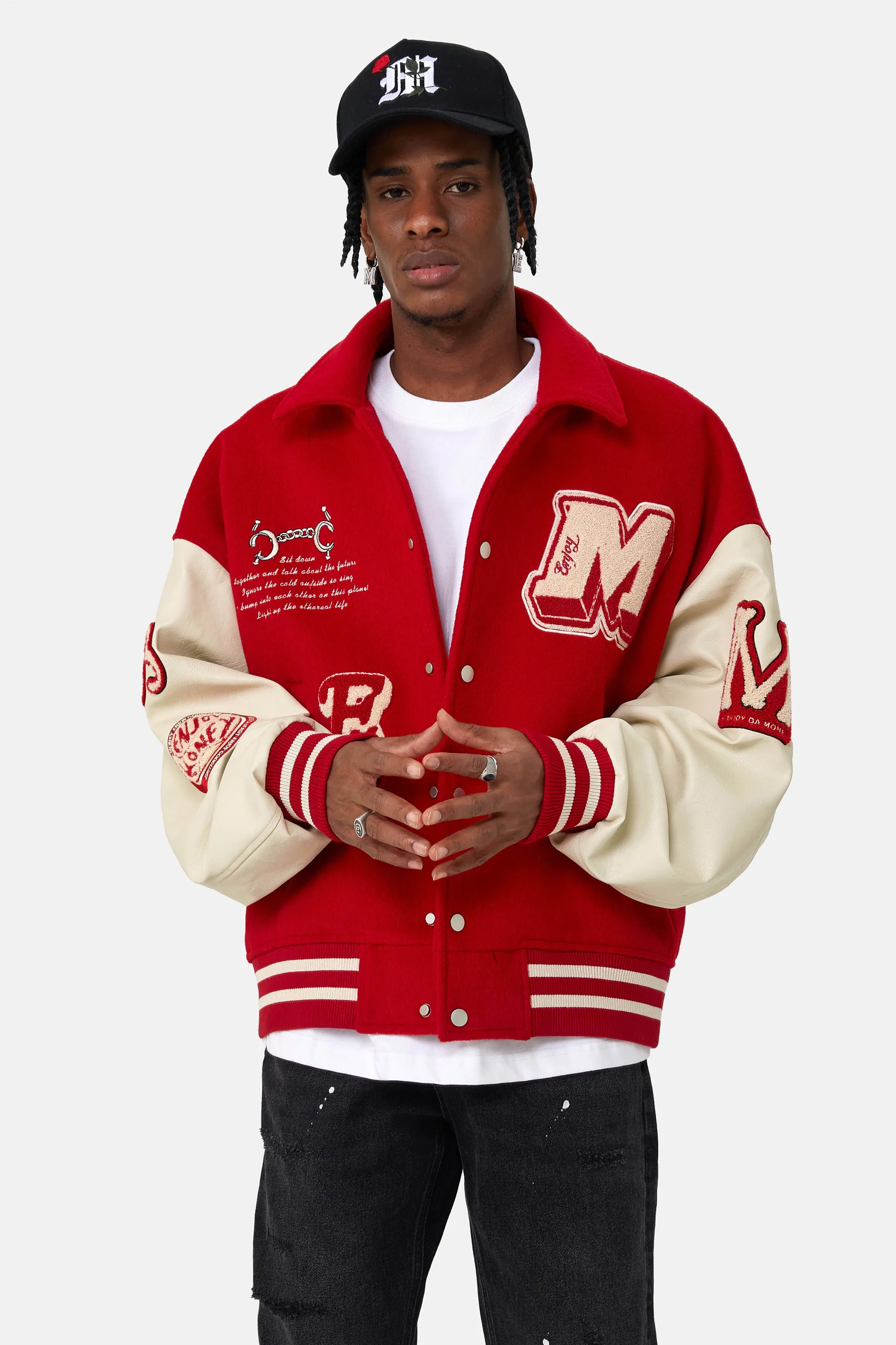 MEDM EMBROIDERY BASEBALL JACKET - Image 3