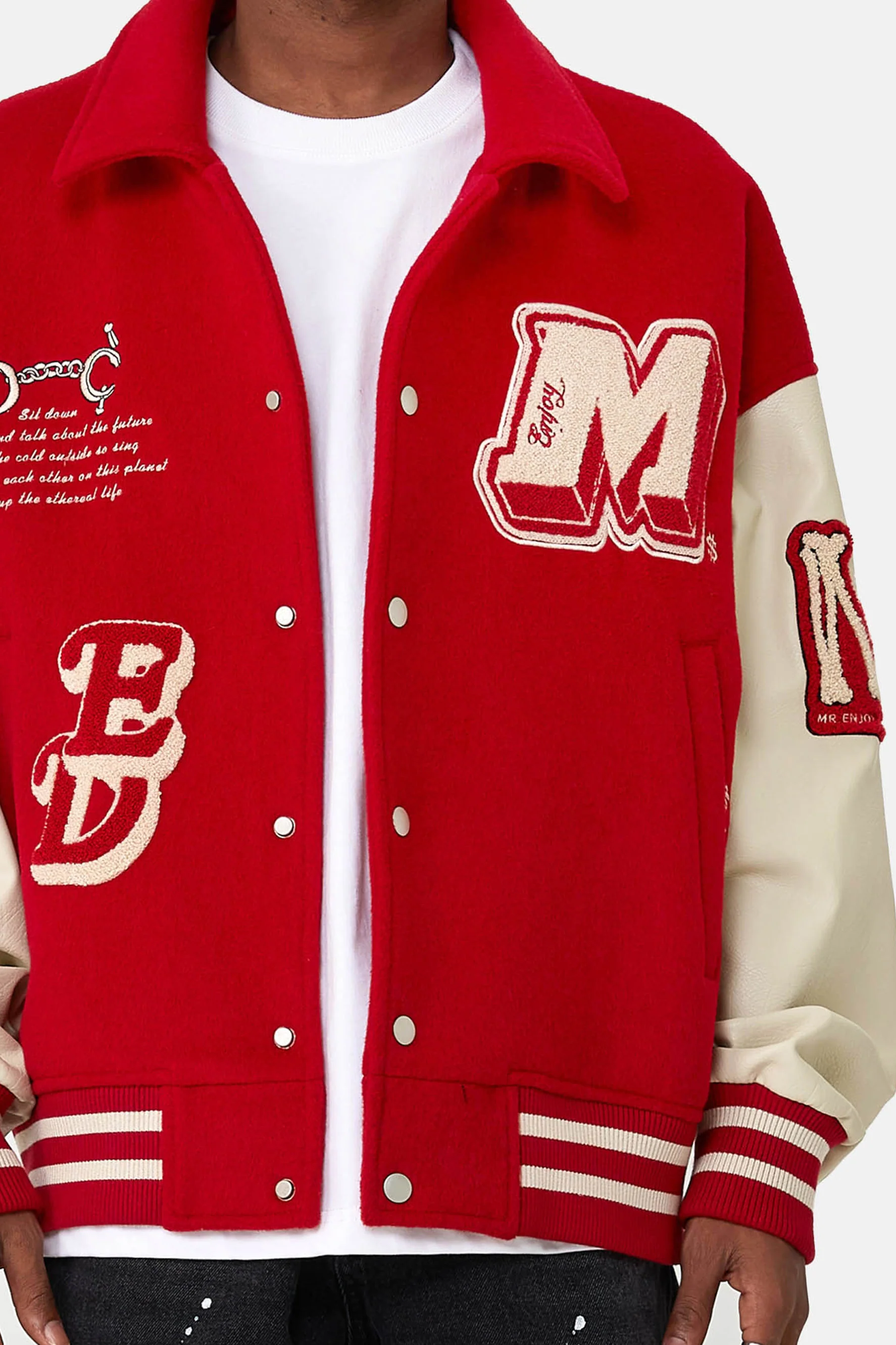 MEDM EMBROIDERY BASEBALL JACKET - Image 4
