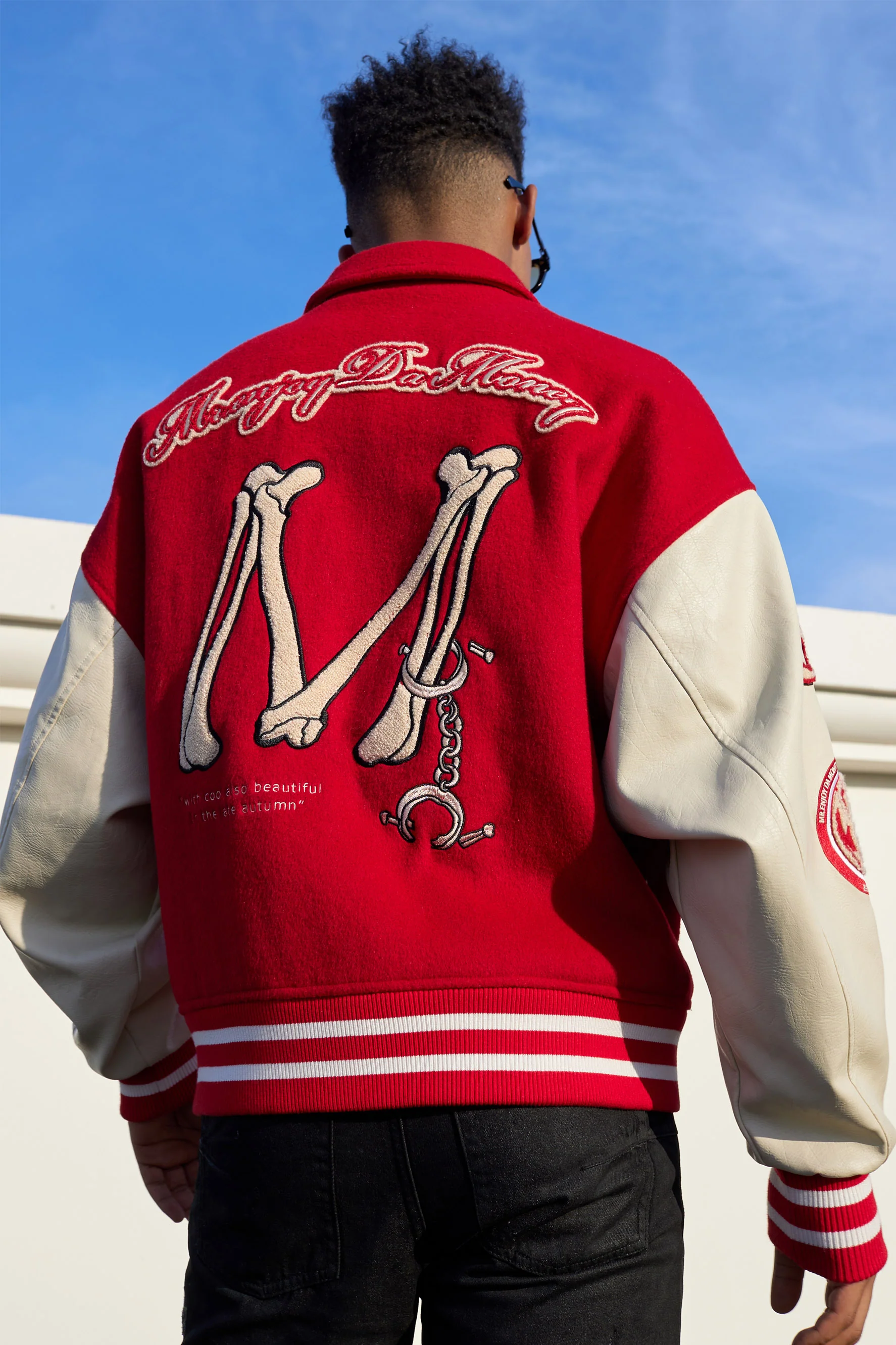 MEDM EMBROIDERY BASEBALL JACKET - Image 5