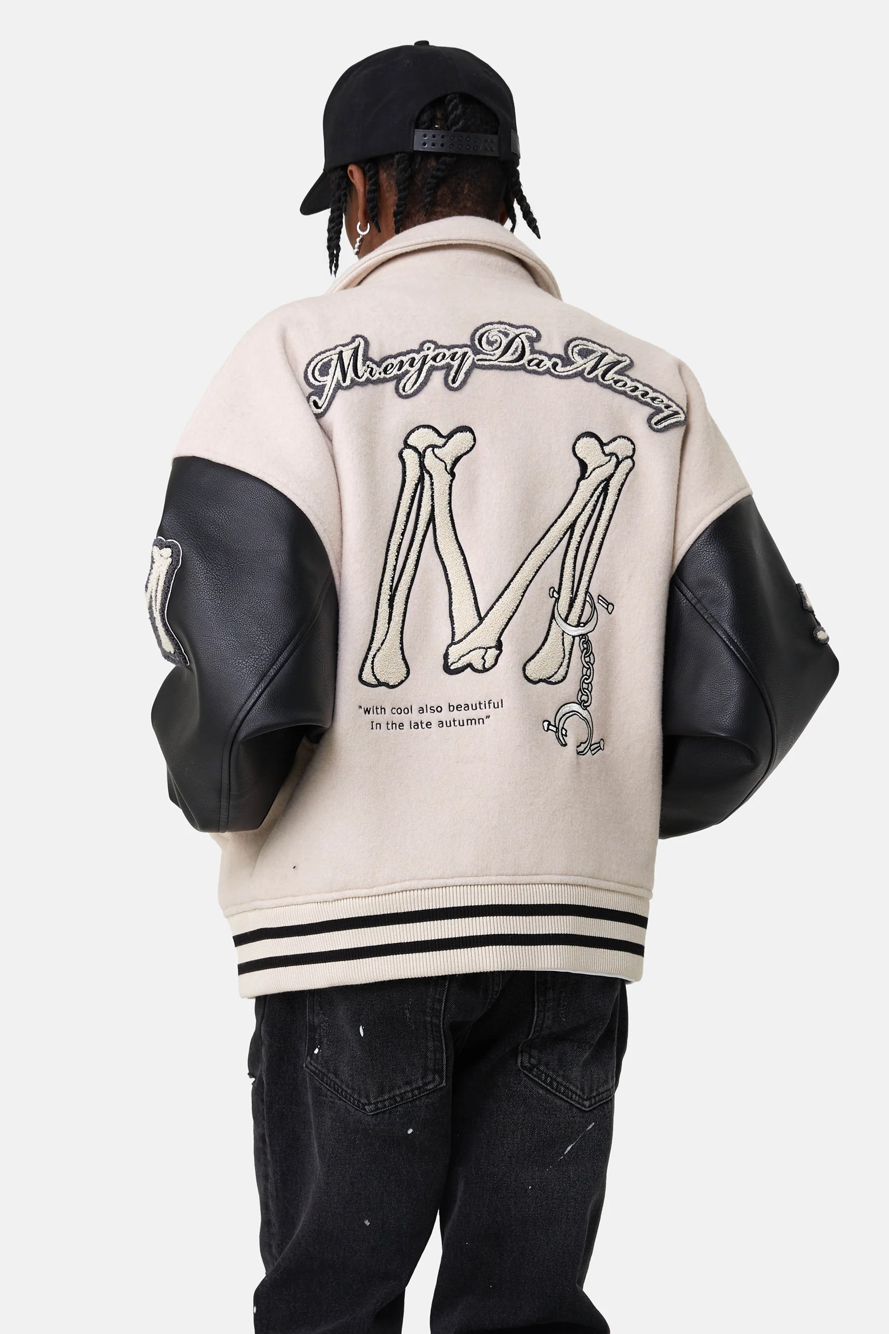 MEDM EMBROIDERY BASEBALL JACKET - Image 3