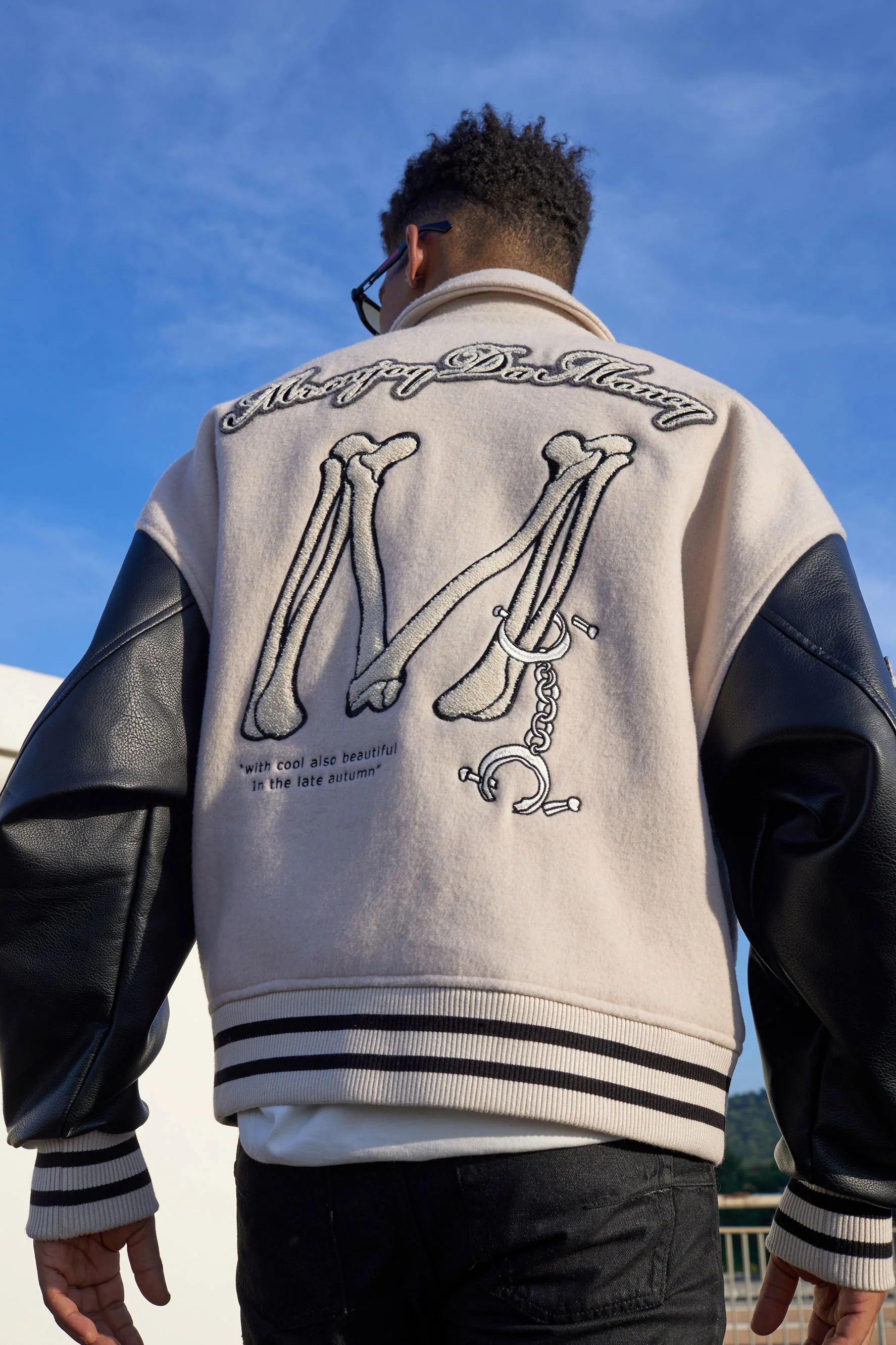 MEDM EMBROIDERY BASEBALL JACKET - Image 5