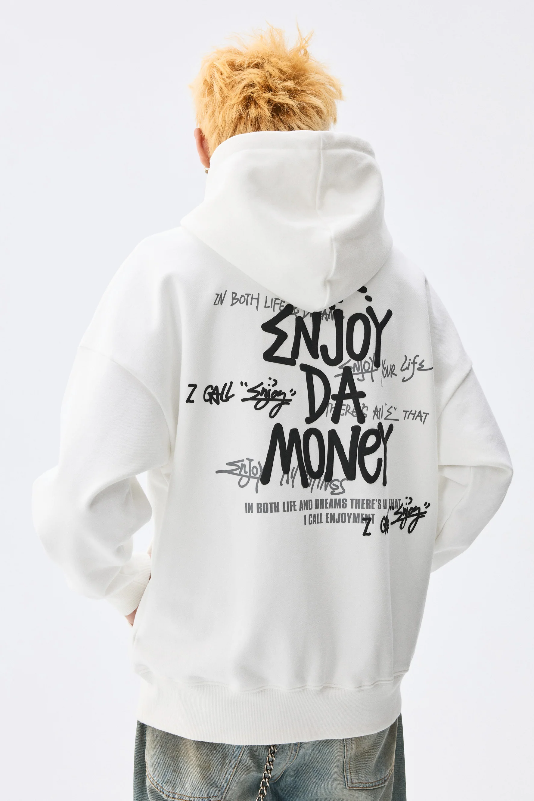 MEDM FOAM PRINTED GRAFFITI HOODIE