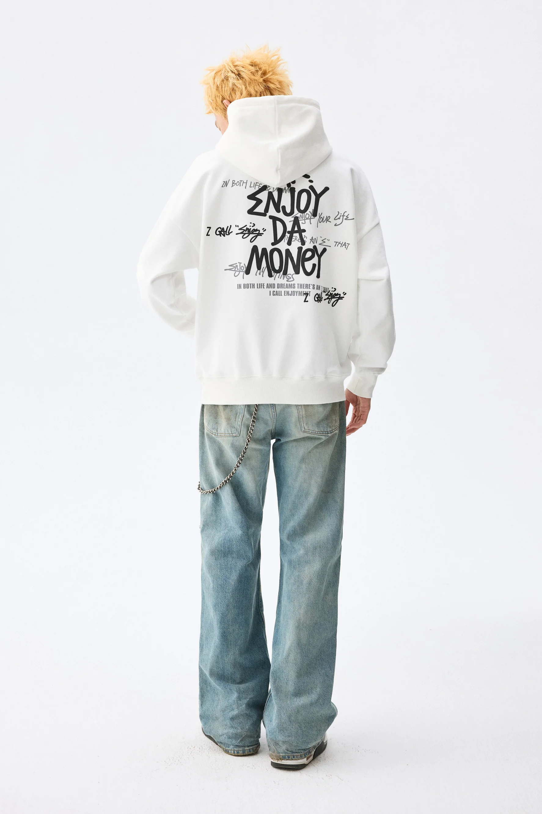 MEDM FOAM PRINTED GRAFFITI HOODIE - Image 3