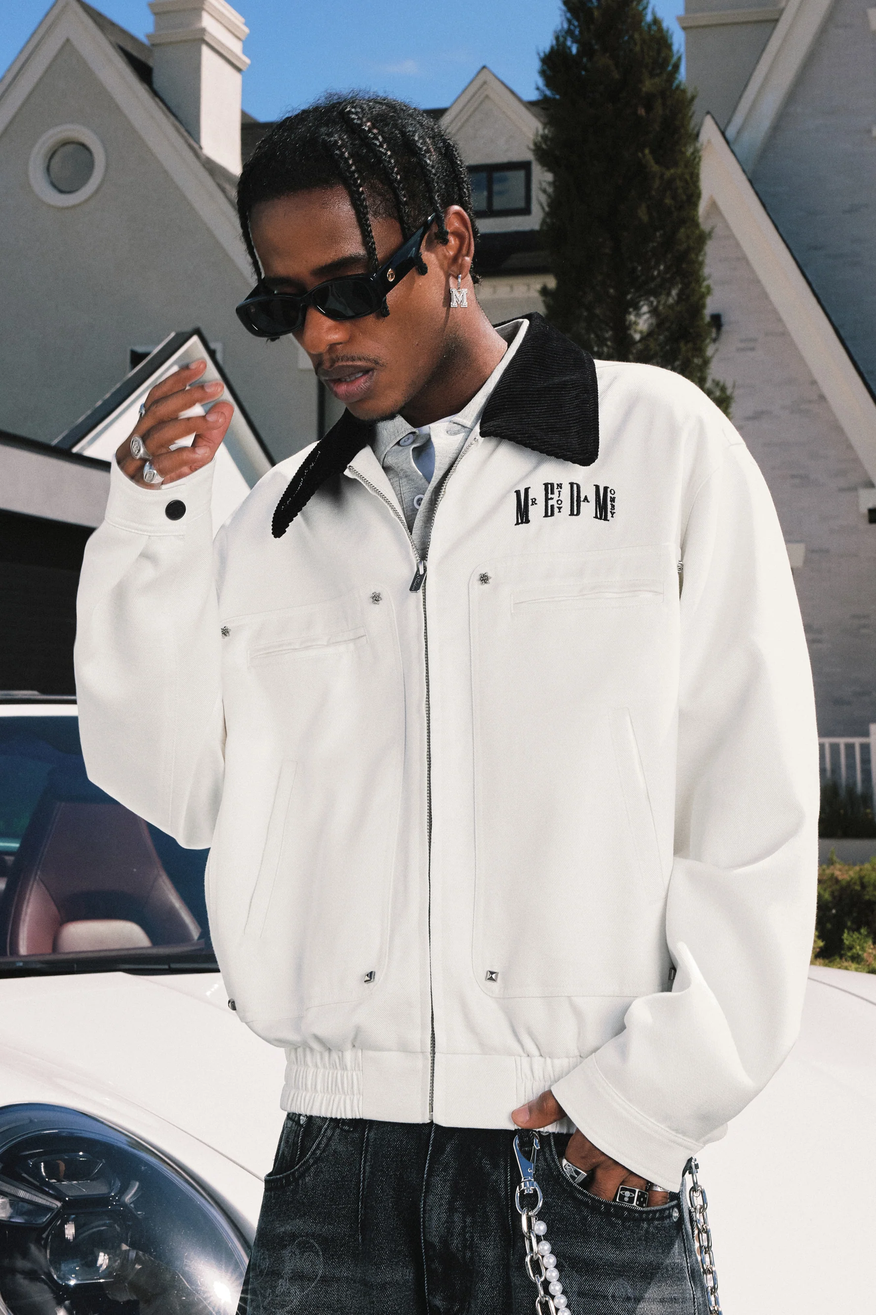MEDM HARRINGTON LETTER JACKET