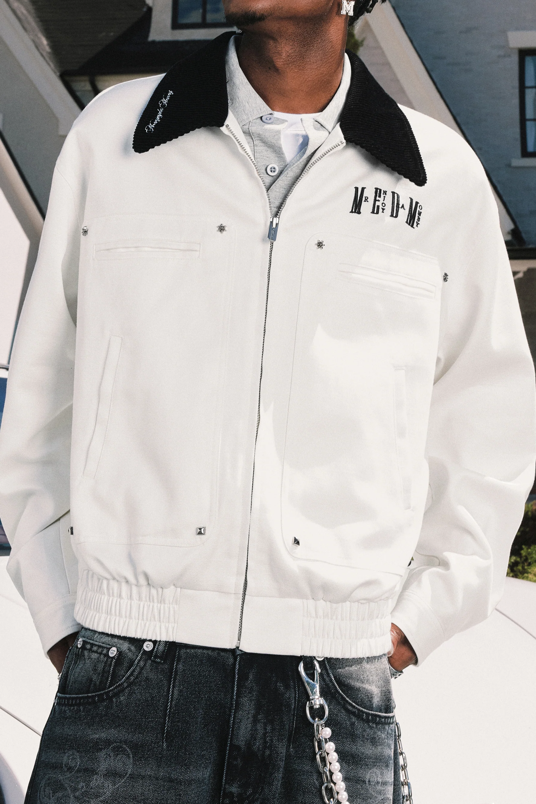 MEDM HARRINGTON LETTER JACKET - Image 3