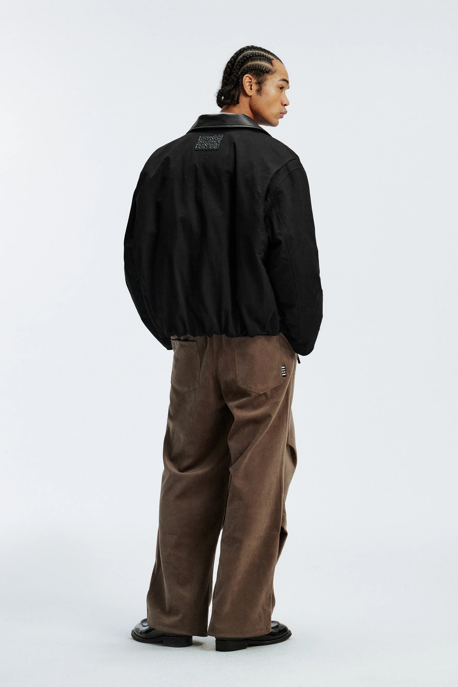 MEDM LAMBSKIN LEATHER COLLAR JACKET - Image 6