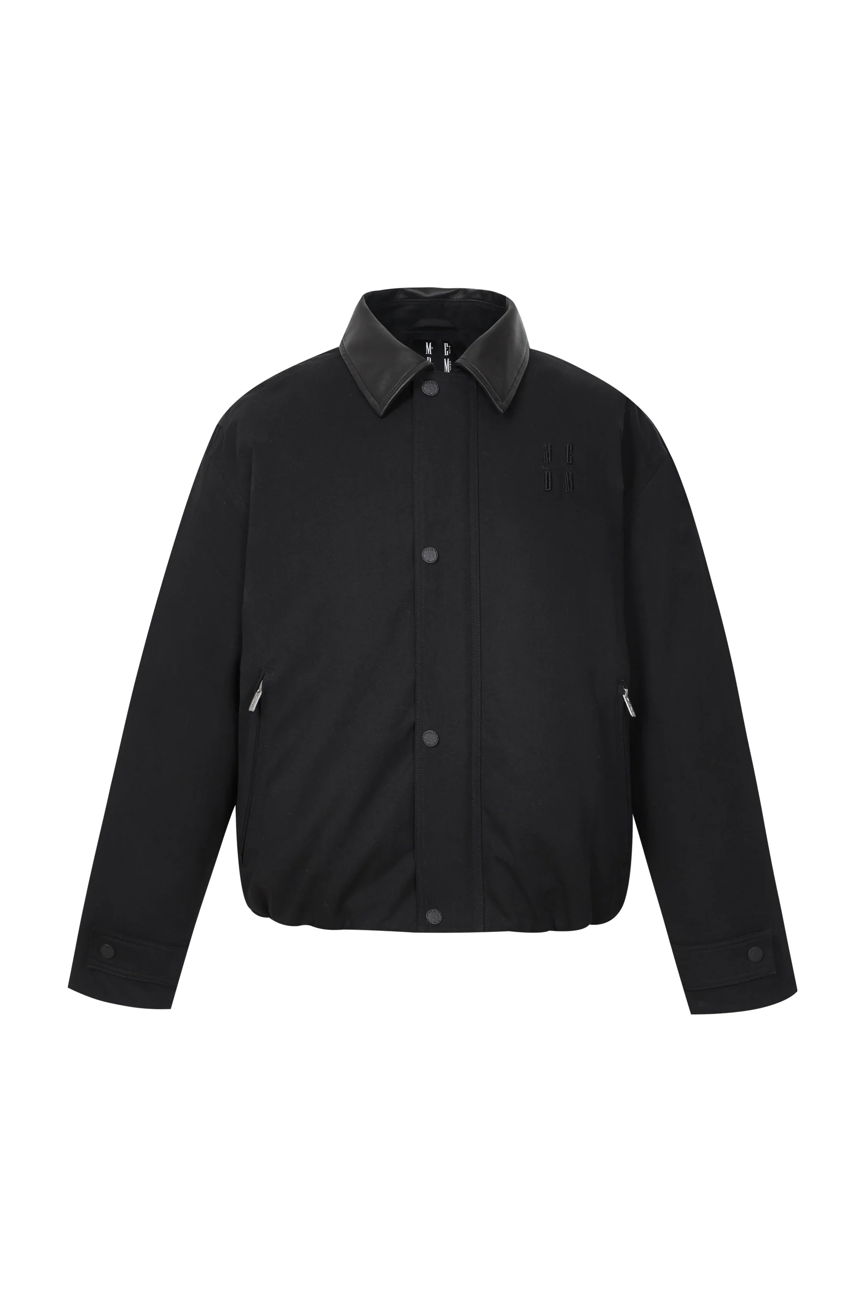 MEDM LAMBSKIN LEATHER COLLAR JACKET - Image 7