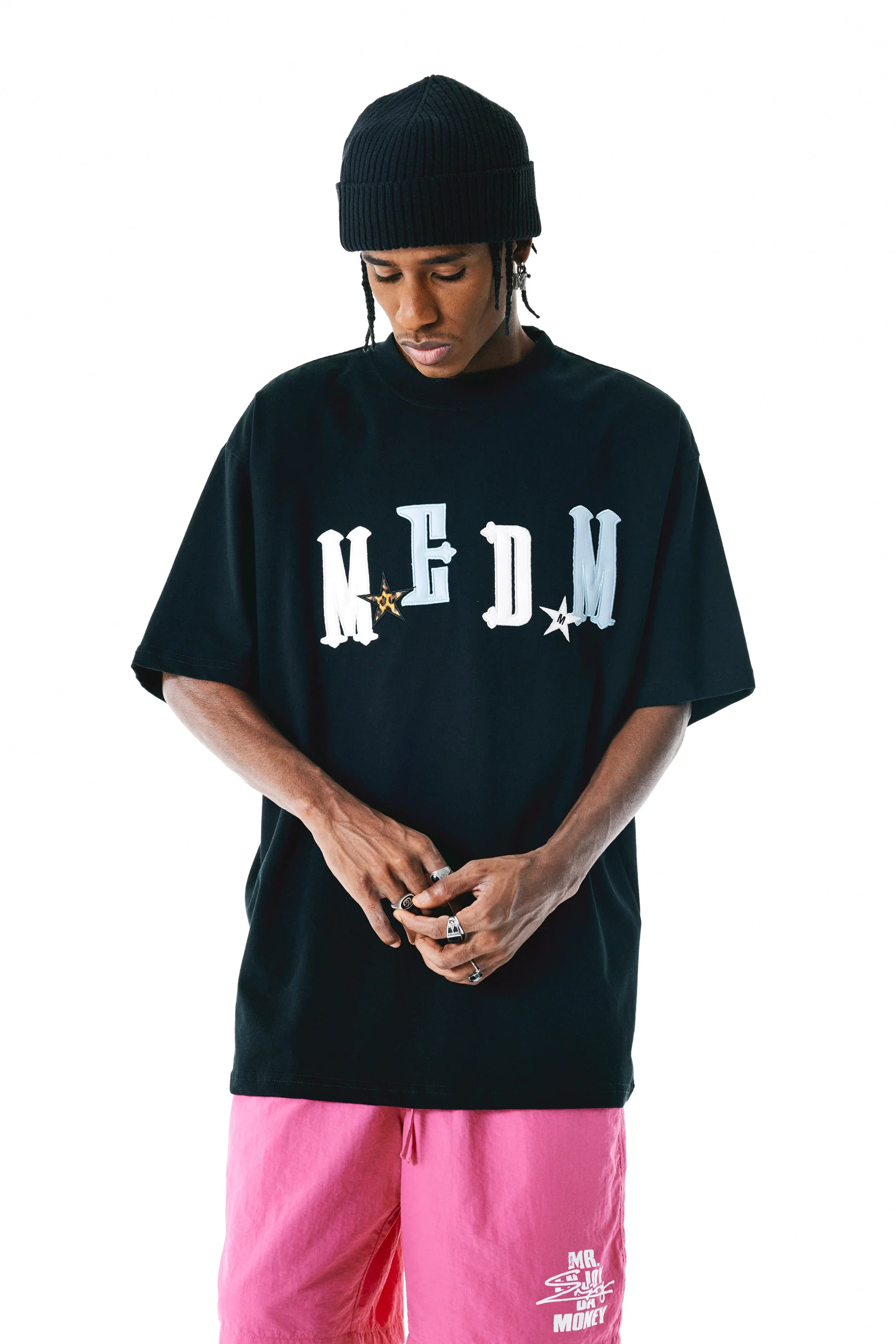 MEDM LEATHER EMBROIDERED LOGO T-SHIRT - Image 6