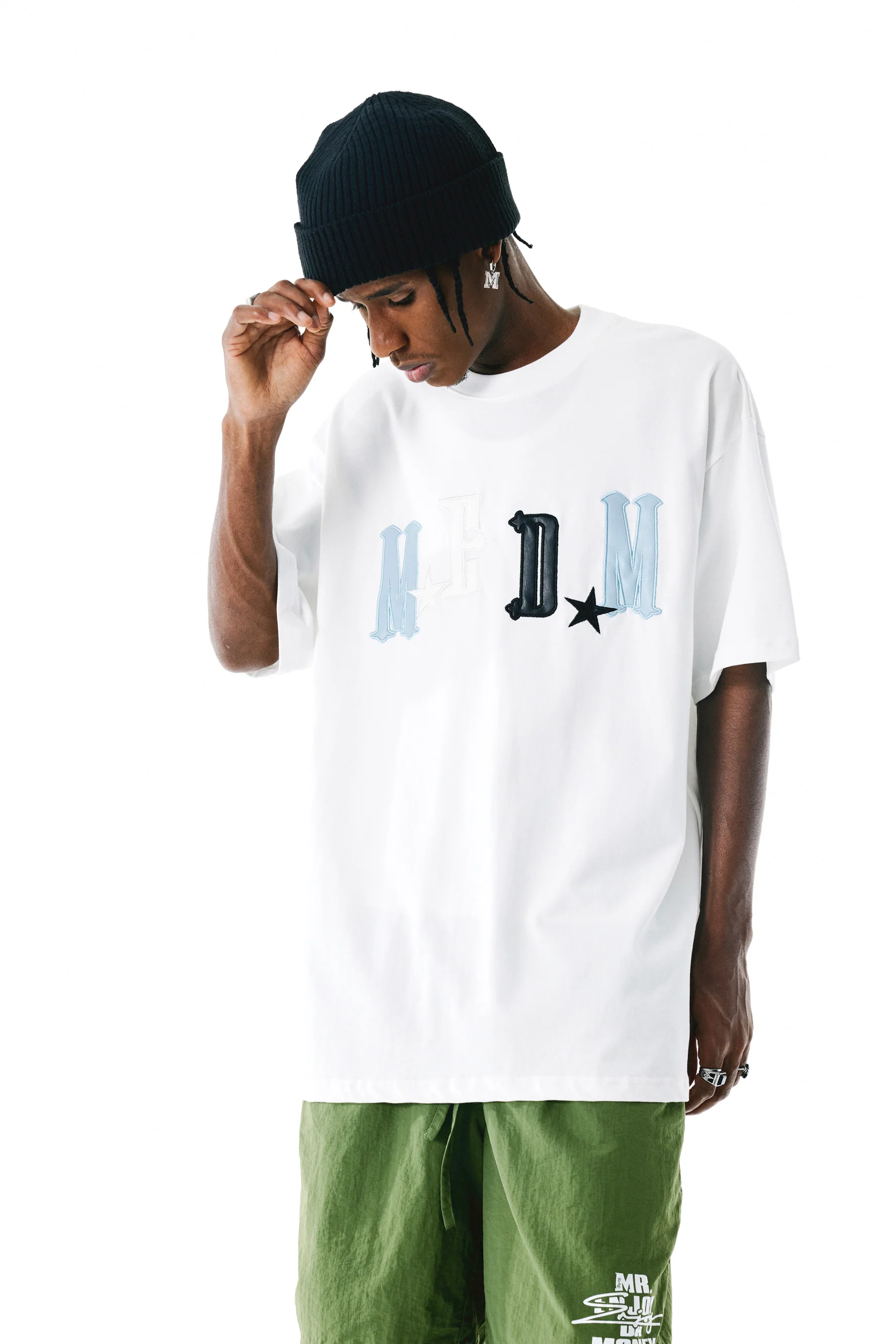 MEDM LEATHER EMBROIDERED LOGO T-SHIRT - Image 7