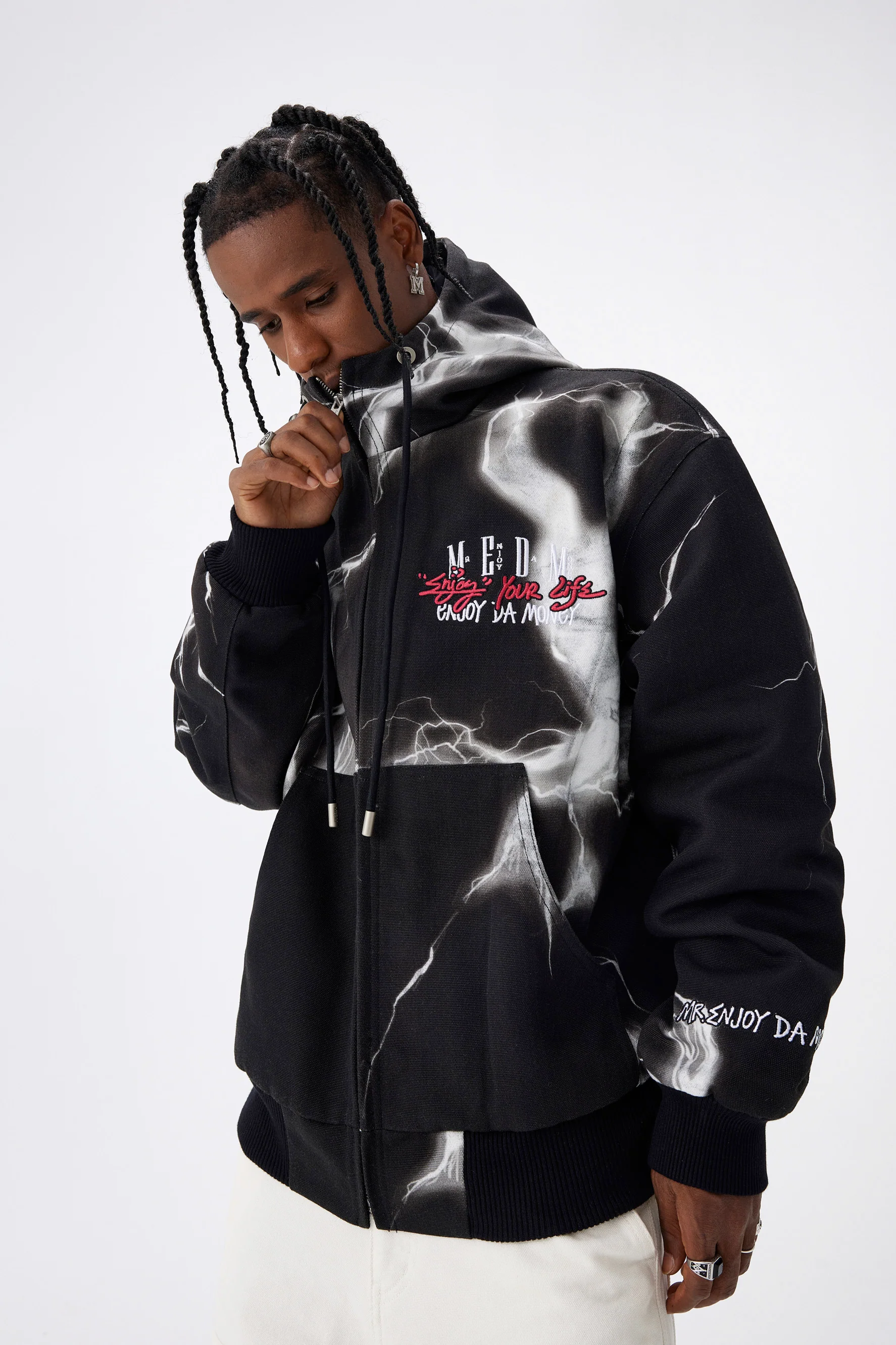 MEDM LIGHTNING HOODED JACKET