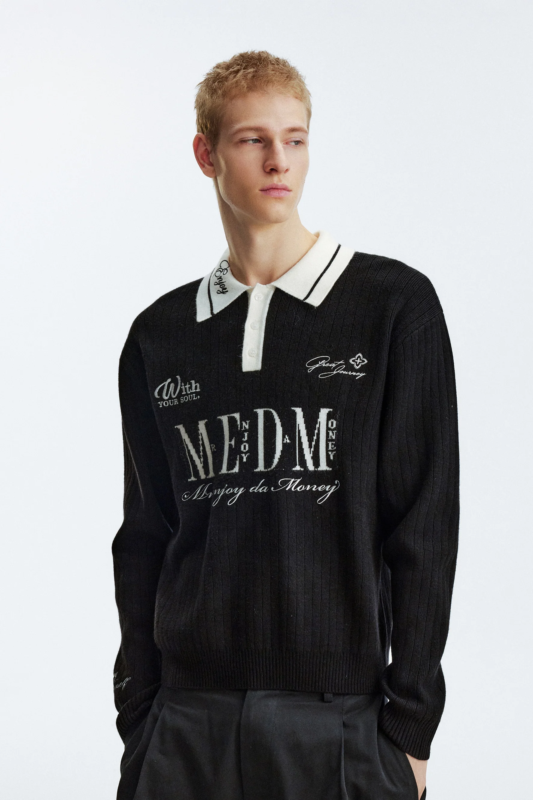 MEDM LONG-SLEEVE POLO SHIRT - Image 2