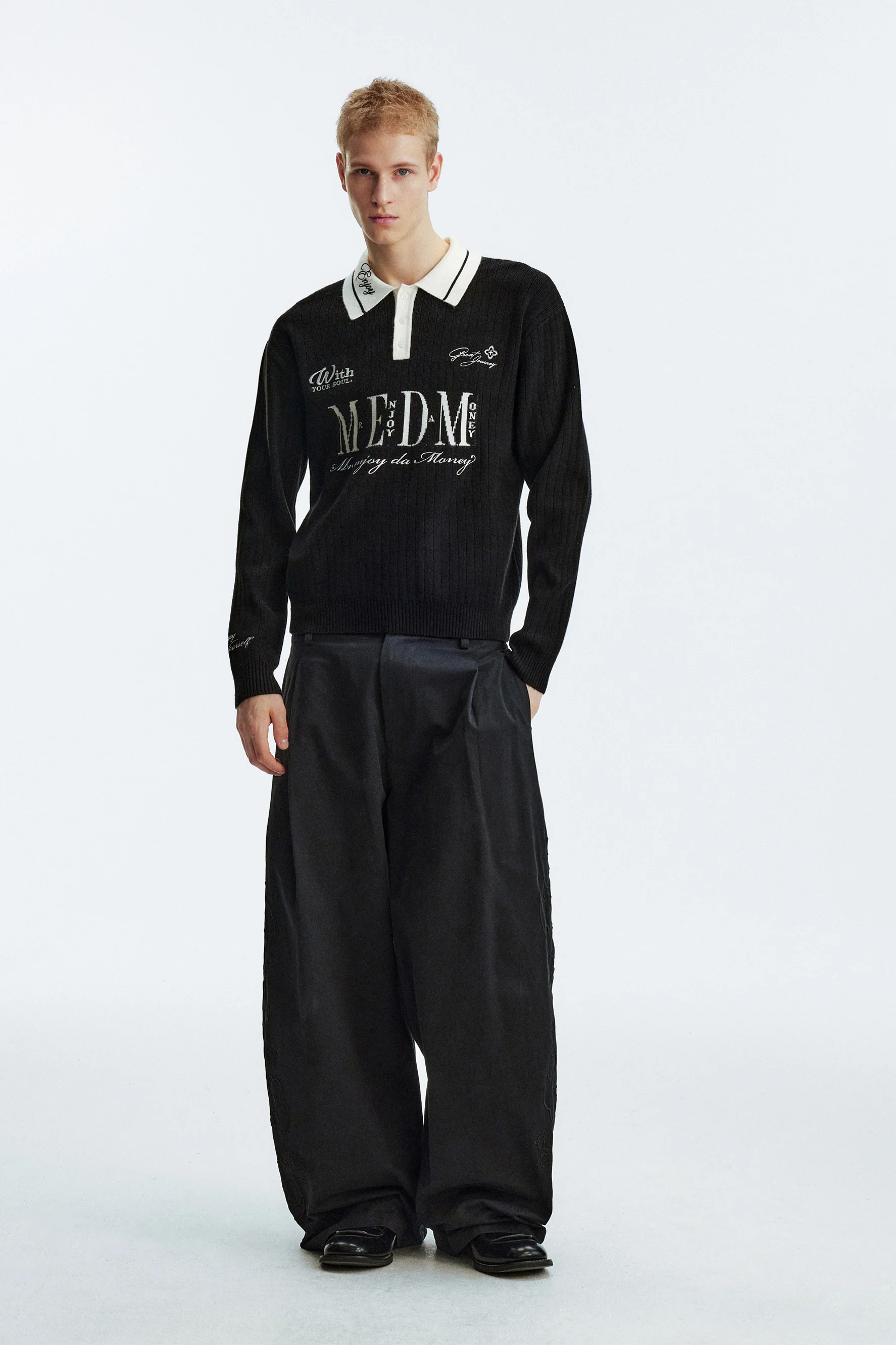 MEDM LONG-SLEEVE POLO SHIRT - Image 3