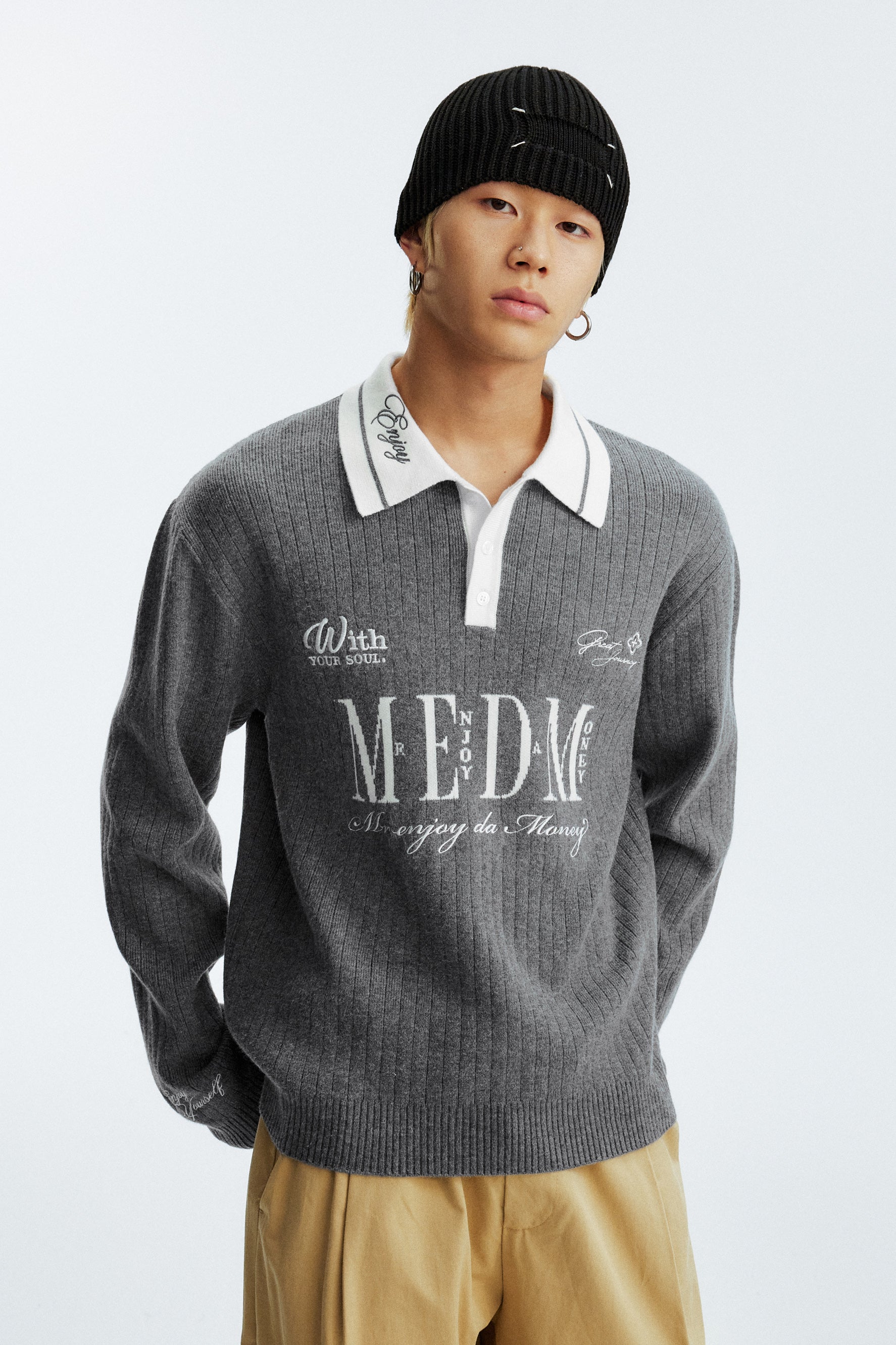 MEDM LONG-SLEEVE POLO SHIRT