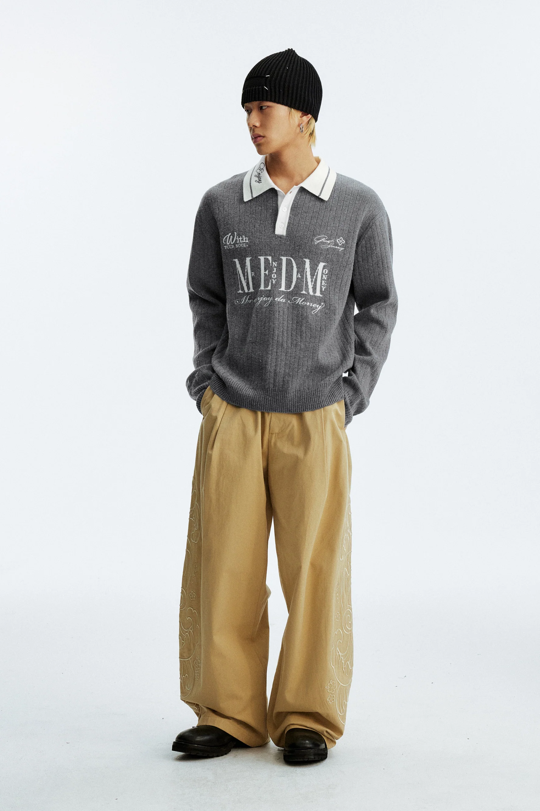MEDM LONG-SLEEVE POLO SHIRT - Image 2