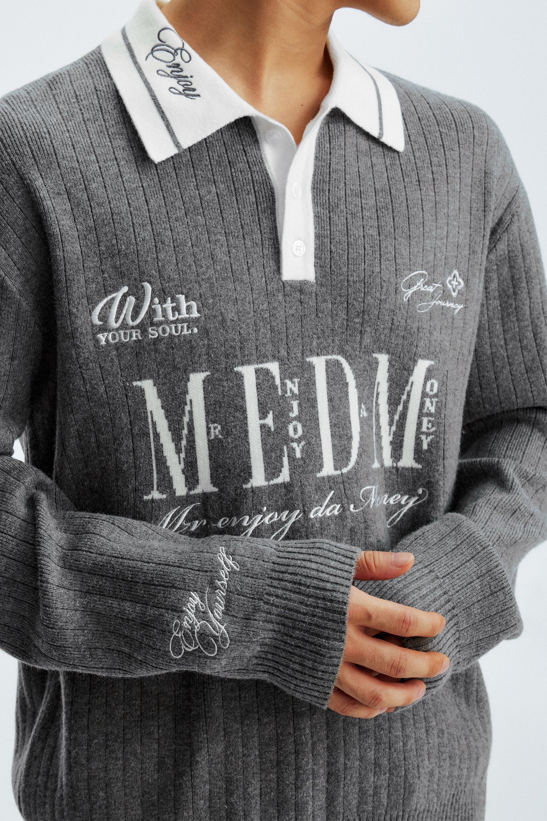 MEDM LONG-SLEEVE POLO SHIRT - Image 5