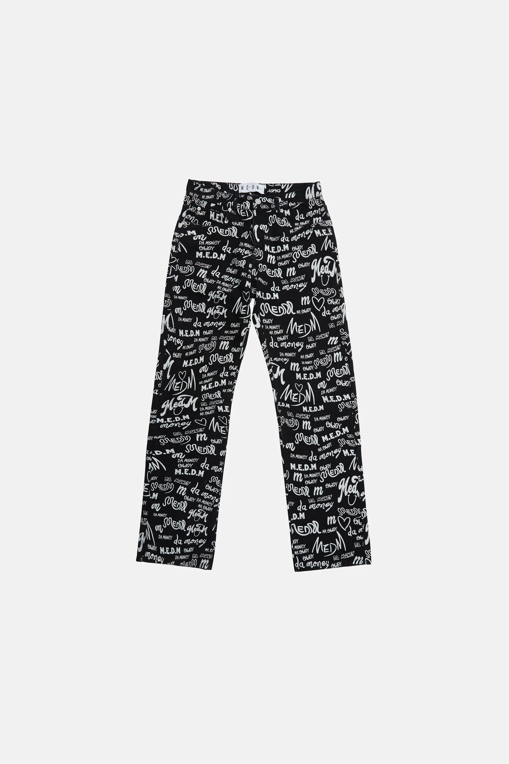 MEDM PATTERN PRINT DENIM PANTS - Image 6