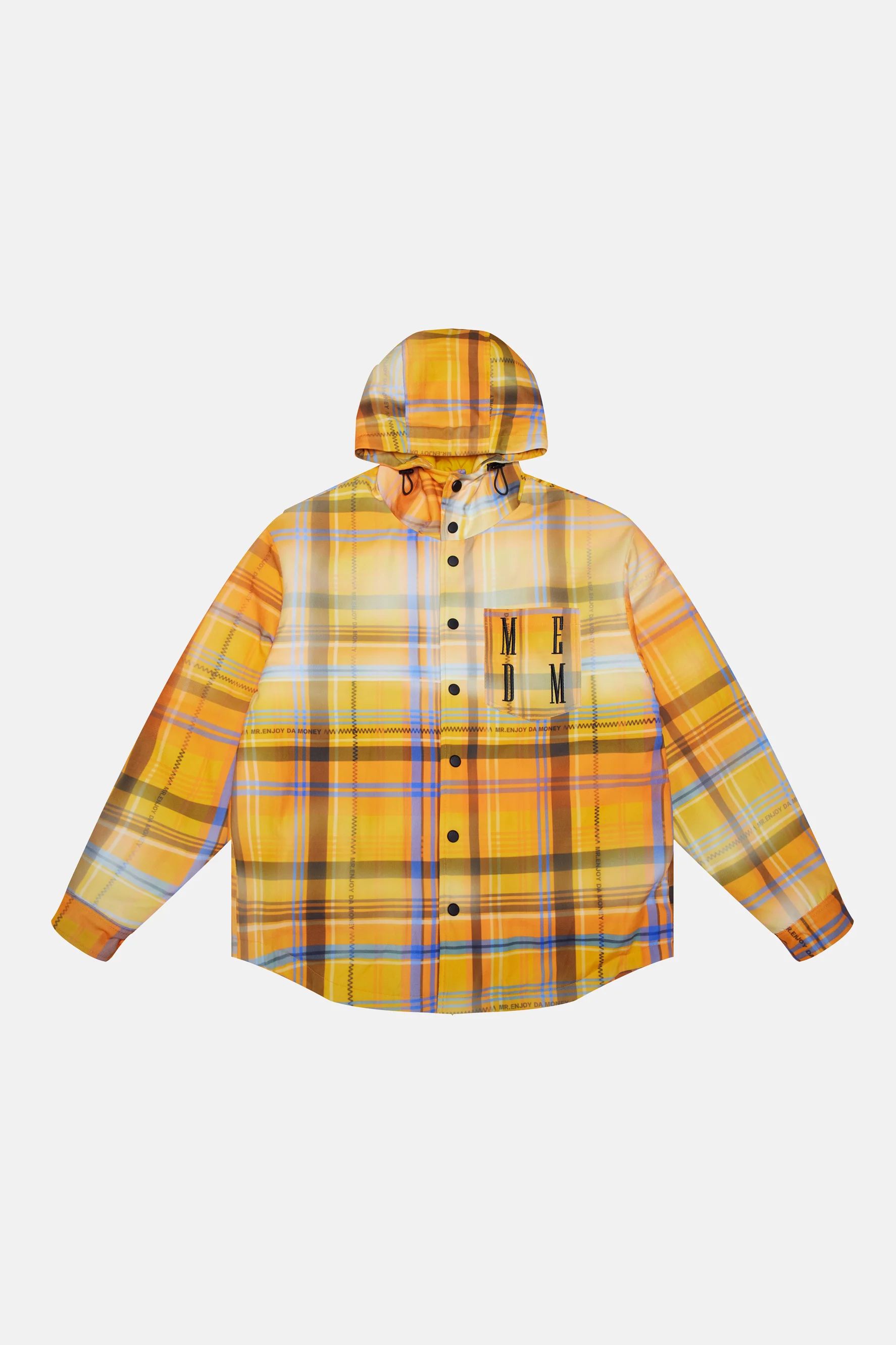 MEDM PLAID HOODED SHIRT - Image 7