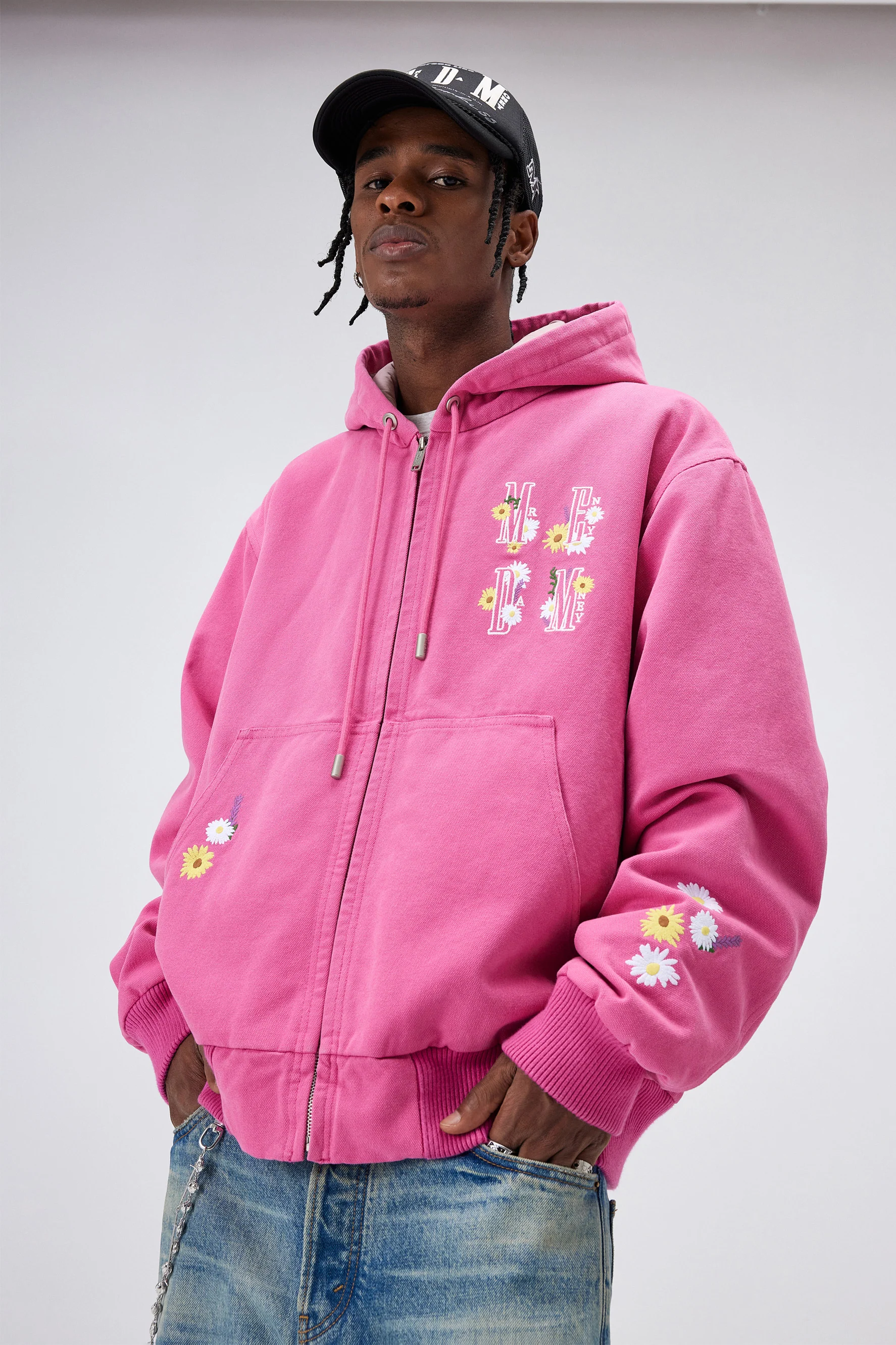 MEDM QUILTED ZIPPER HOODIE - Image 3