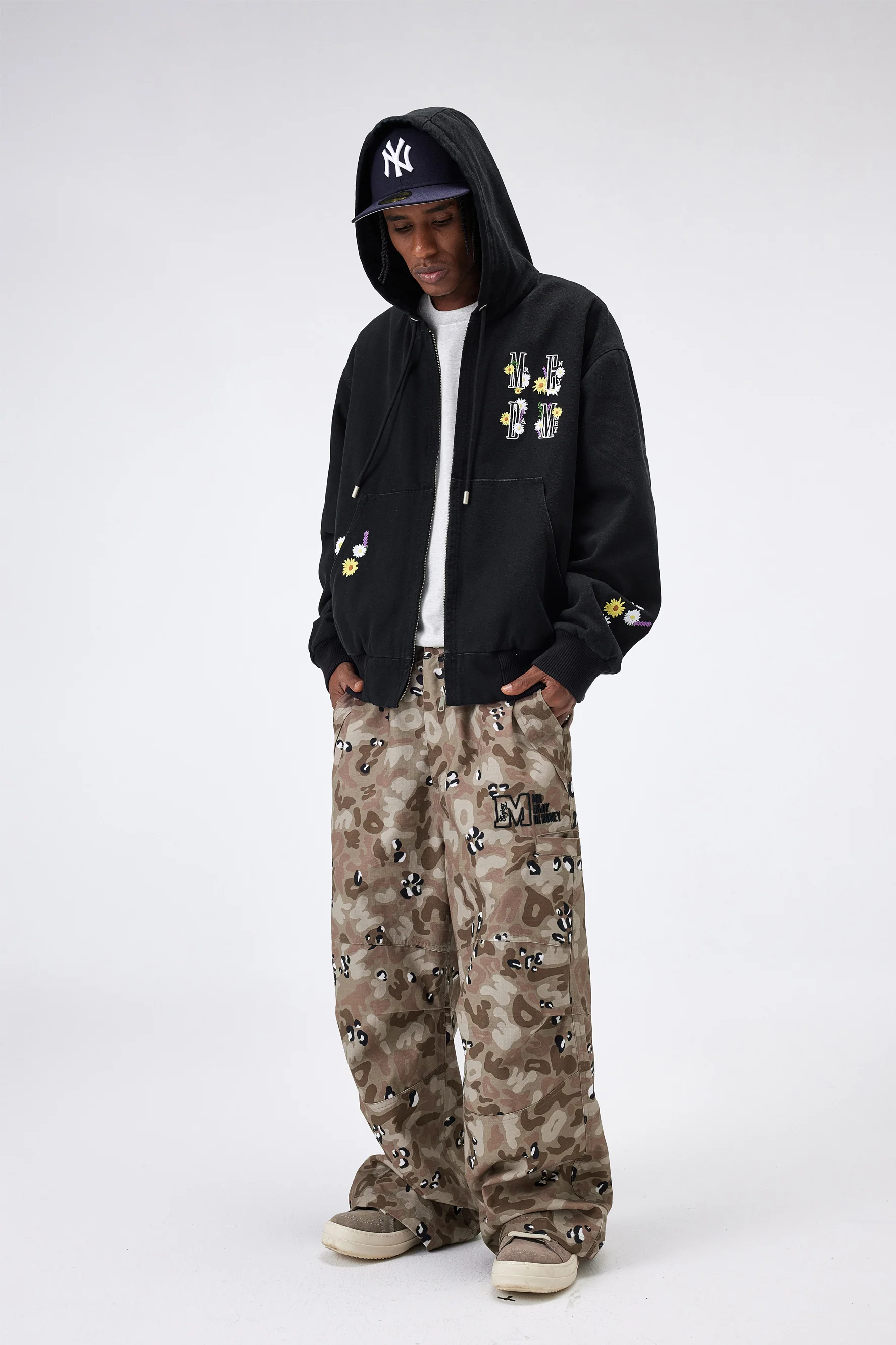 MEDM QUILTED ZIPPER HOODIE - Image 2