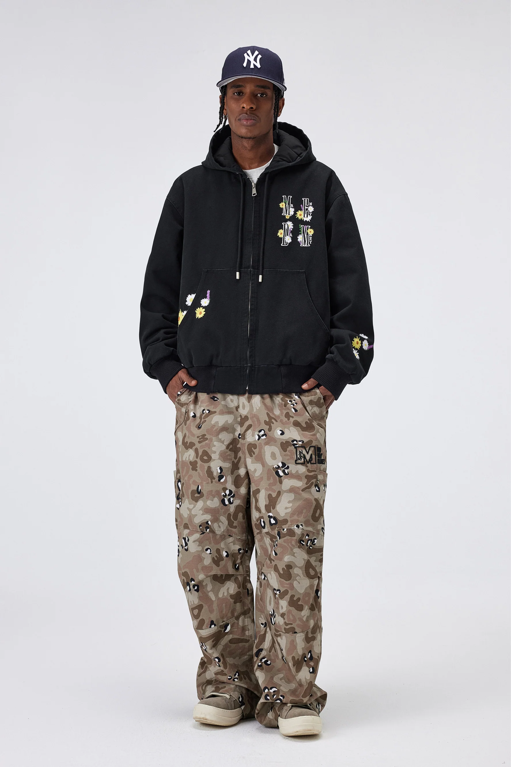 MEDM QUILTED ZIPPER HOODIE - Image 3
