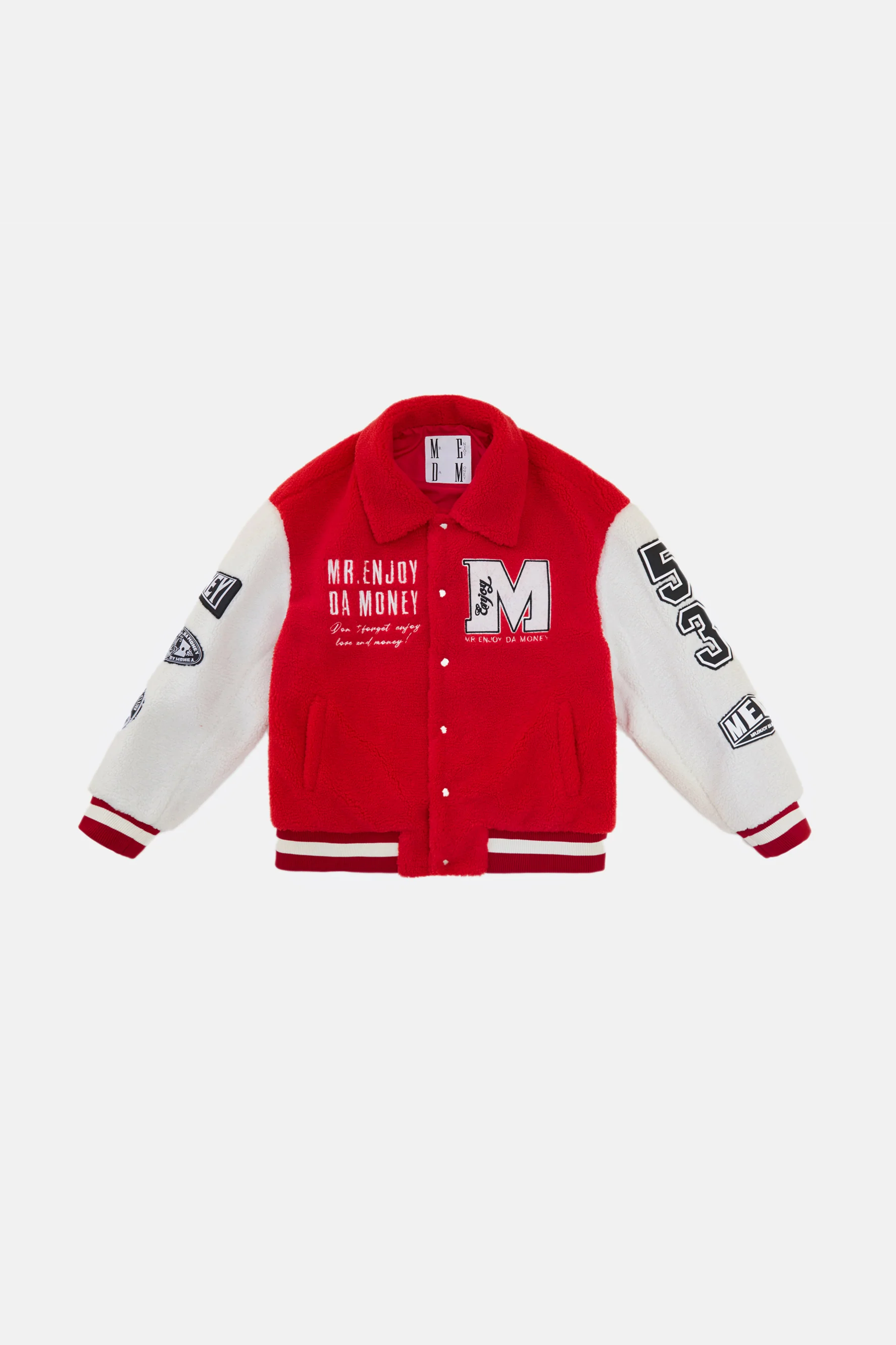 MEDM SHERPA BASEBALL JACKET - Image 4